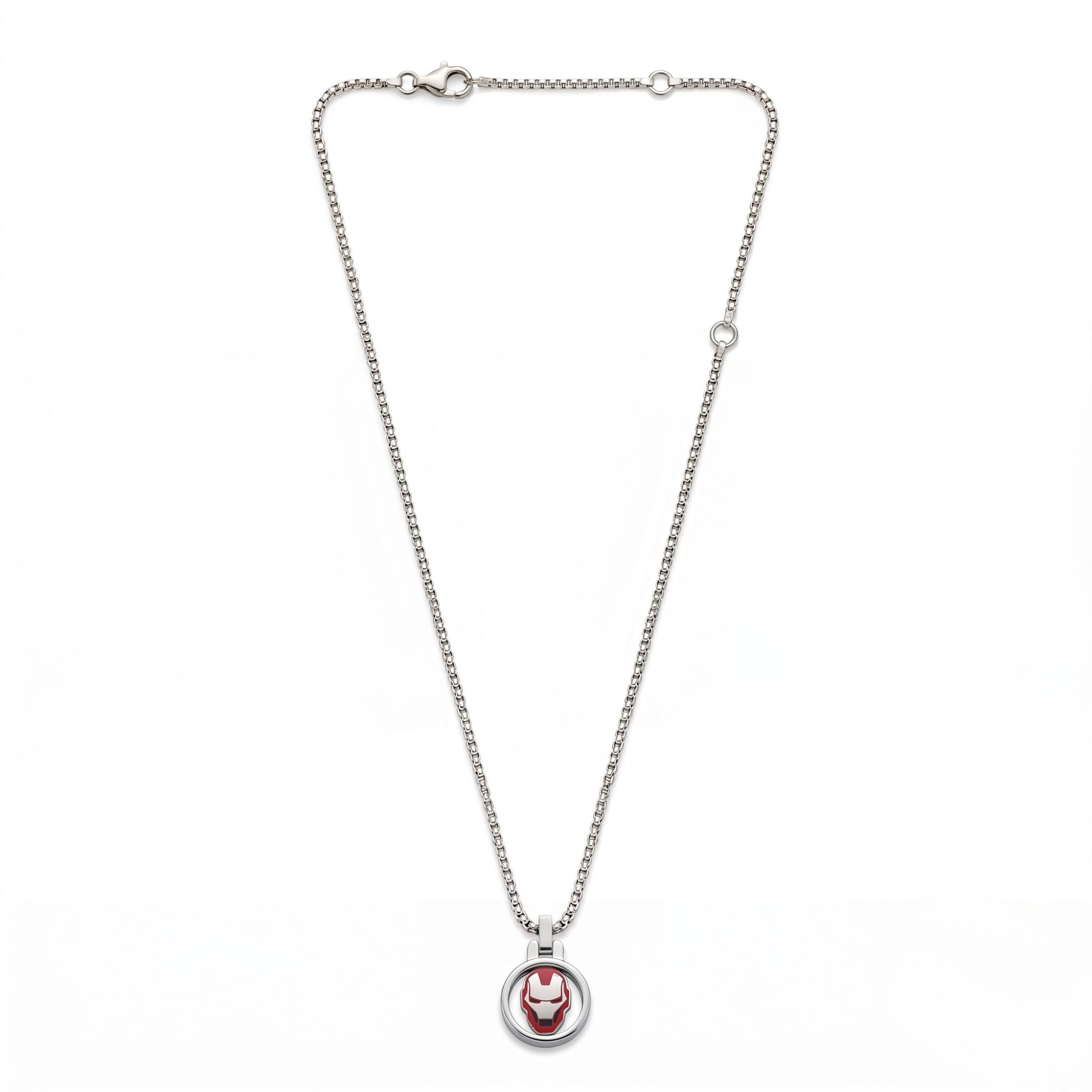 Collana Iron Man Maschera con Smalto - Marvel