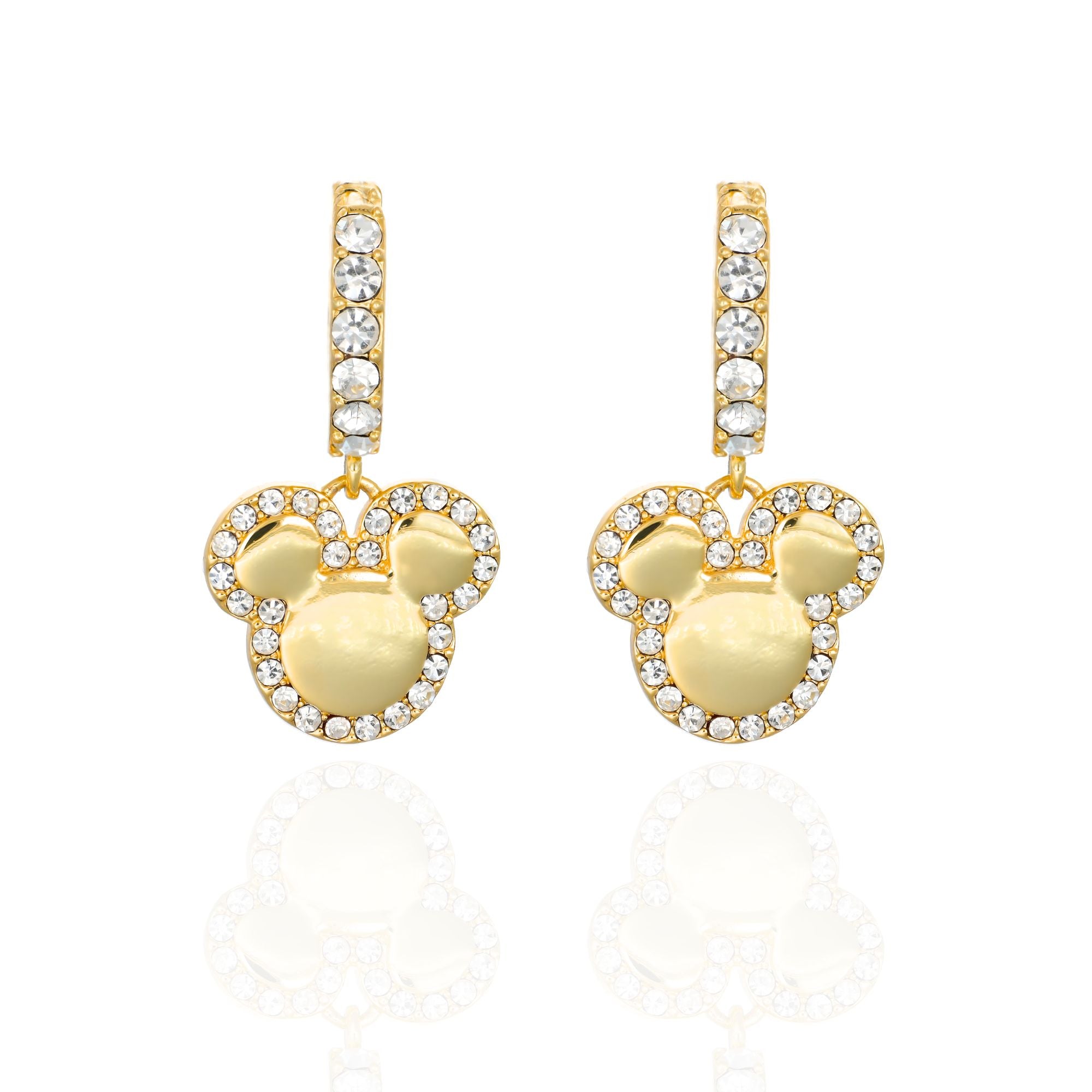 Orecchini Mickey Mouse Cerchio con Cristalli - Disney