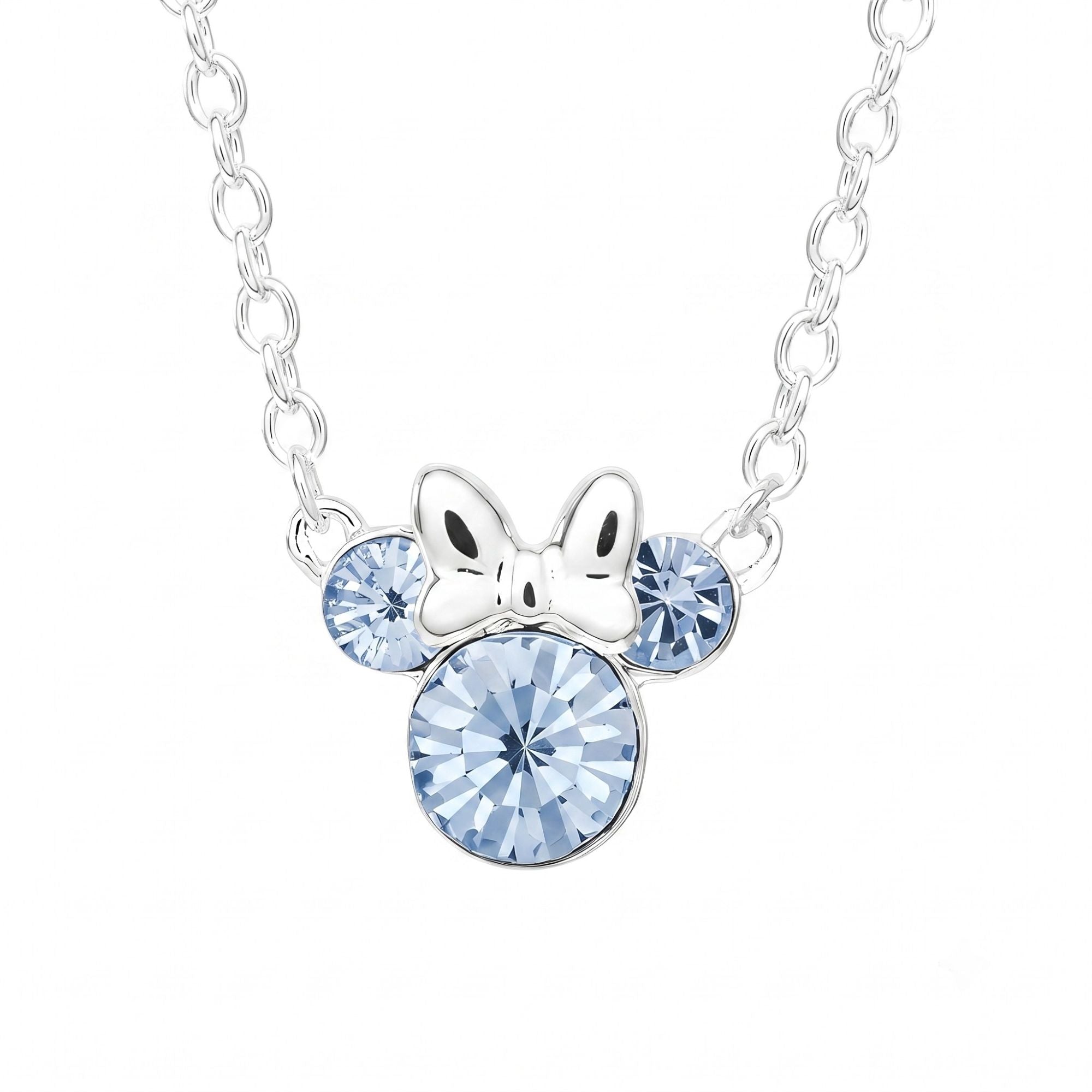 Collana Minnie Mouse con Cristalli Azzurri - Disney
