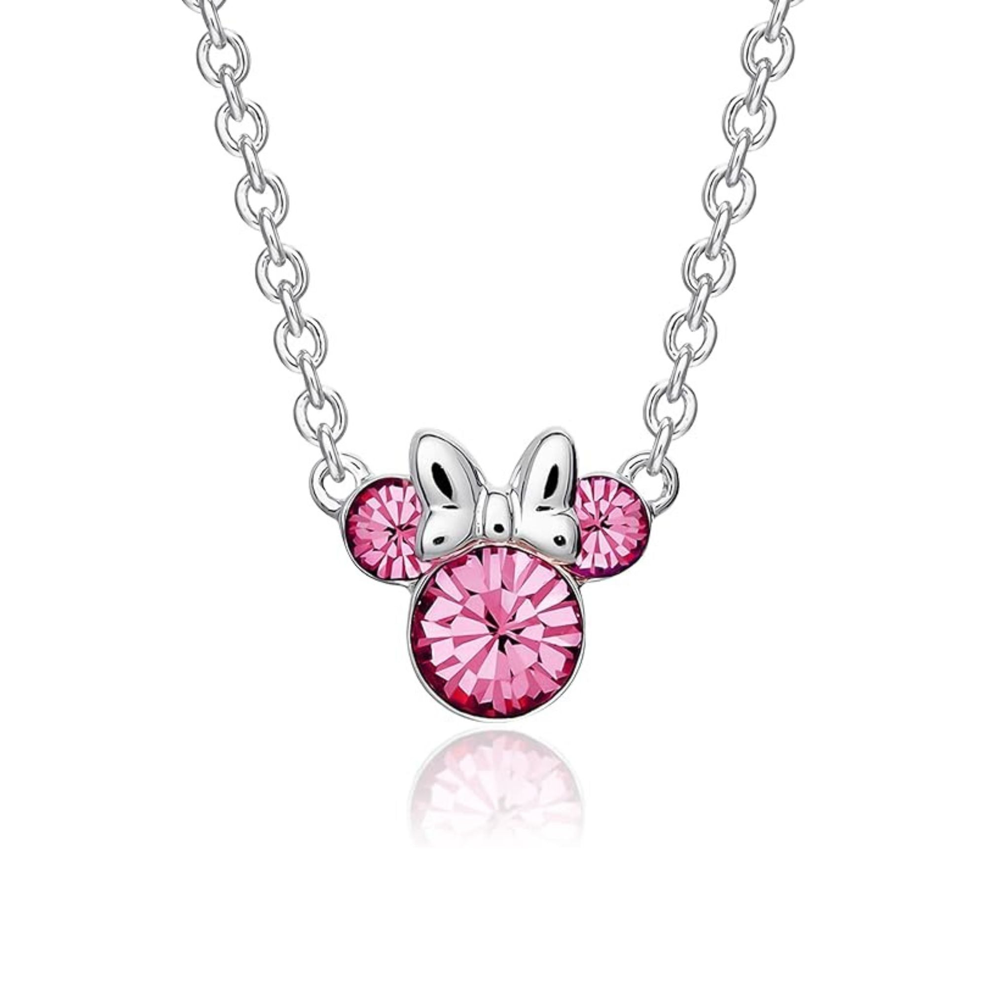Collana Minnie Mouse con Cristalli Rosa - Disney