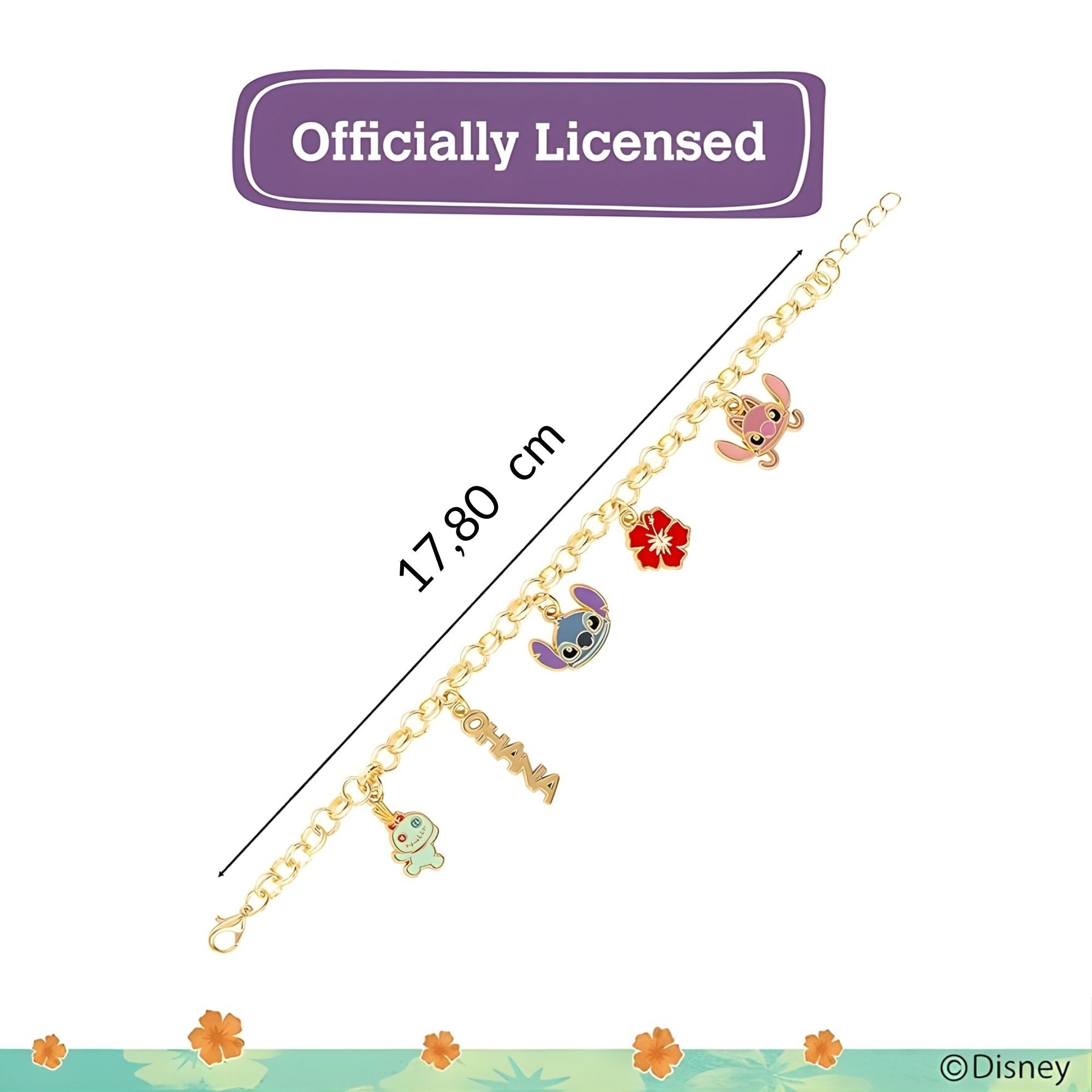 Bracciale con Charm Stitch - Disney - VitaMea - BH00354YL-7.CS - Bracciale -