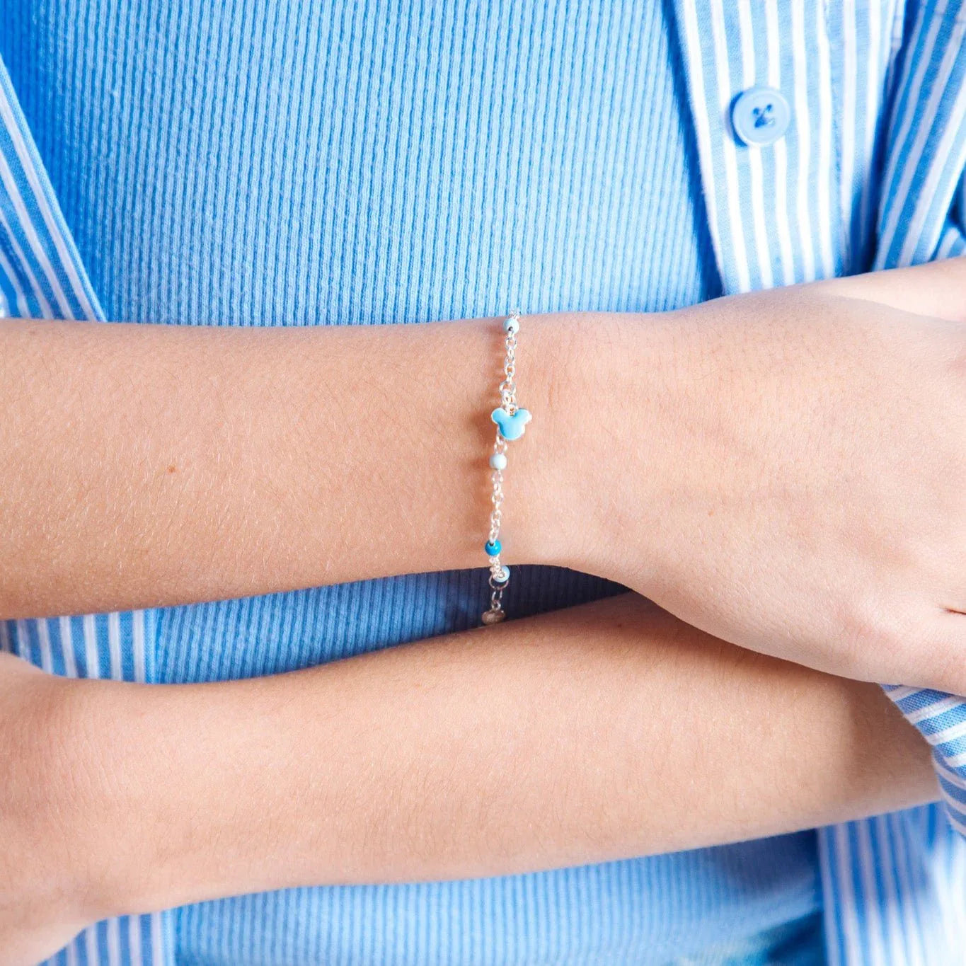Bracciale Mickey - Baby - Celeste - VitaMea