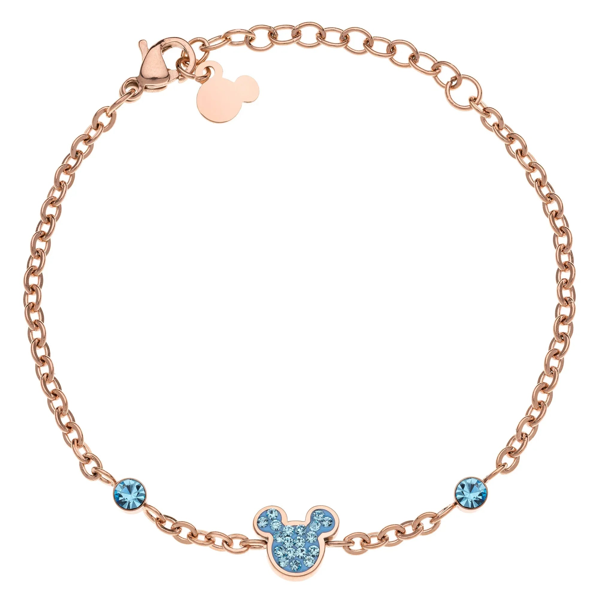 Bracciale Mickey Blu - Oro Rosato - VitaMea