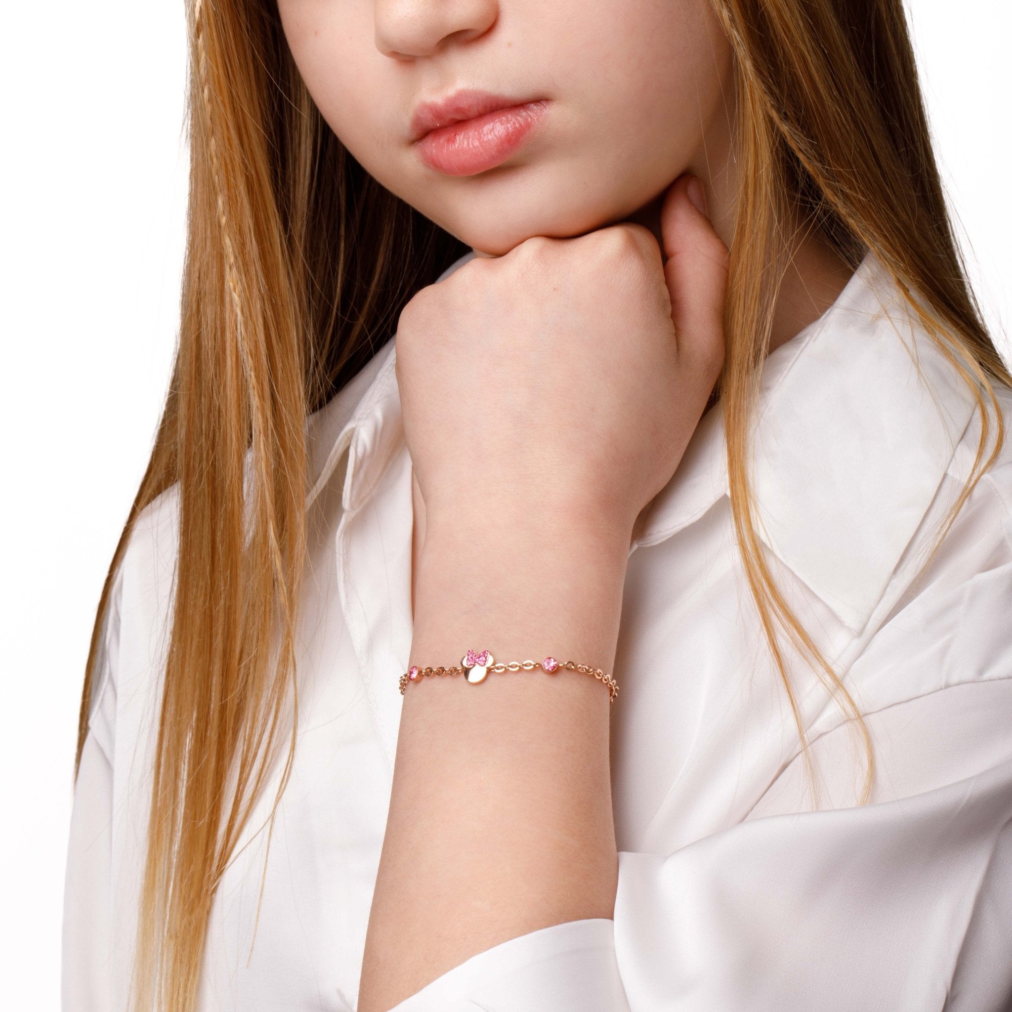 Bracciale Minnie con Fiocco Rosa - VitaMea - B600588PRPL - B.CS - Bracciale -