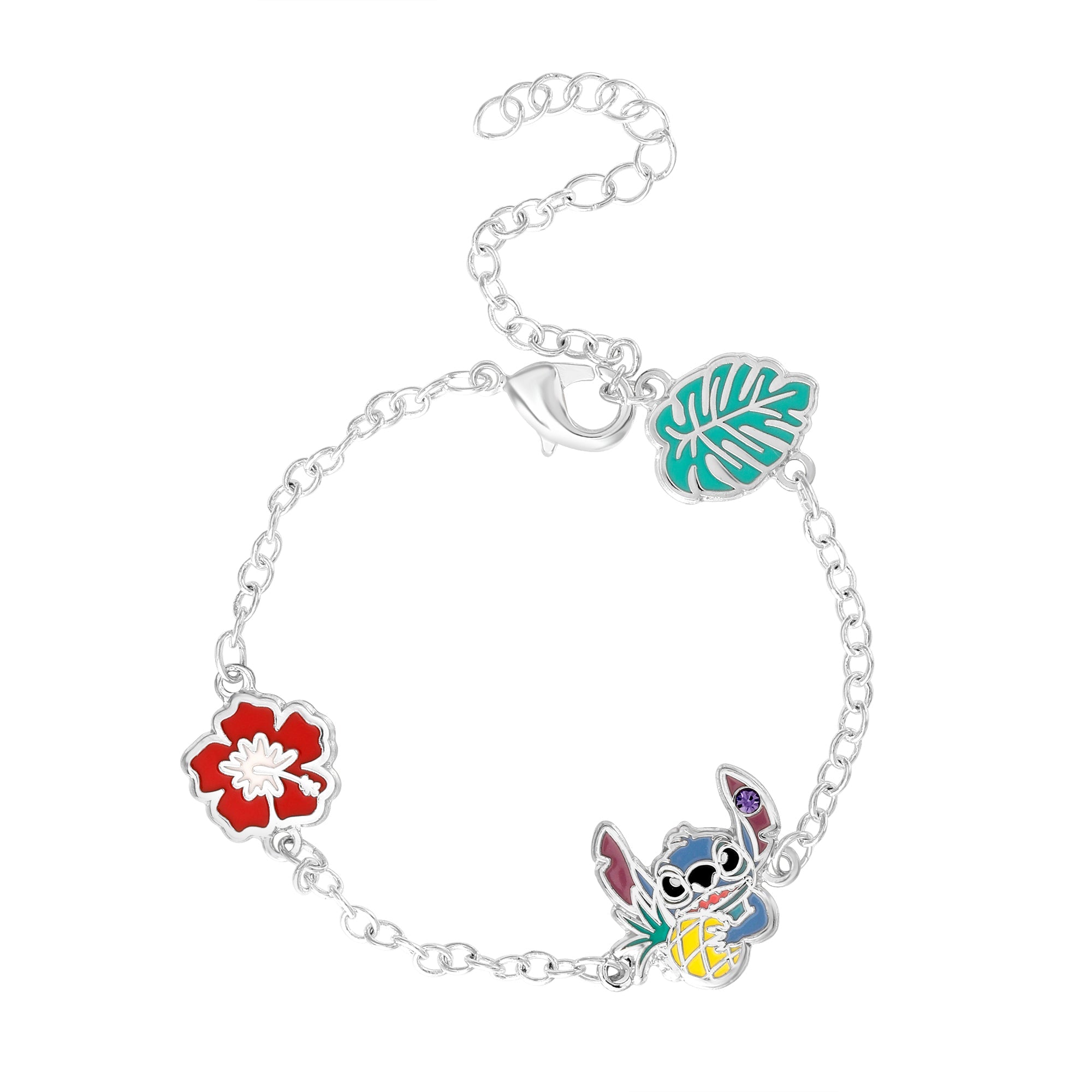 Bracciale Stitch & Fiore - Disney - VitaMea - BF00756SRTL-7.CS - Bracciale -