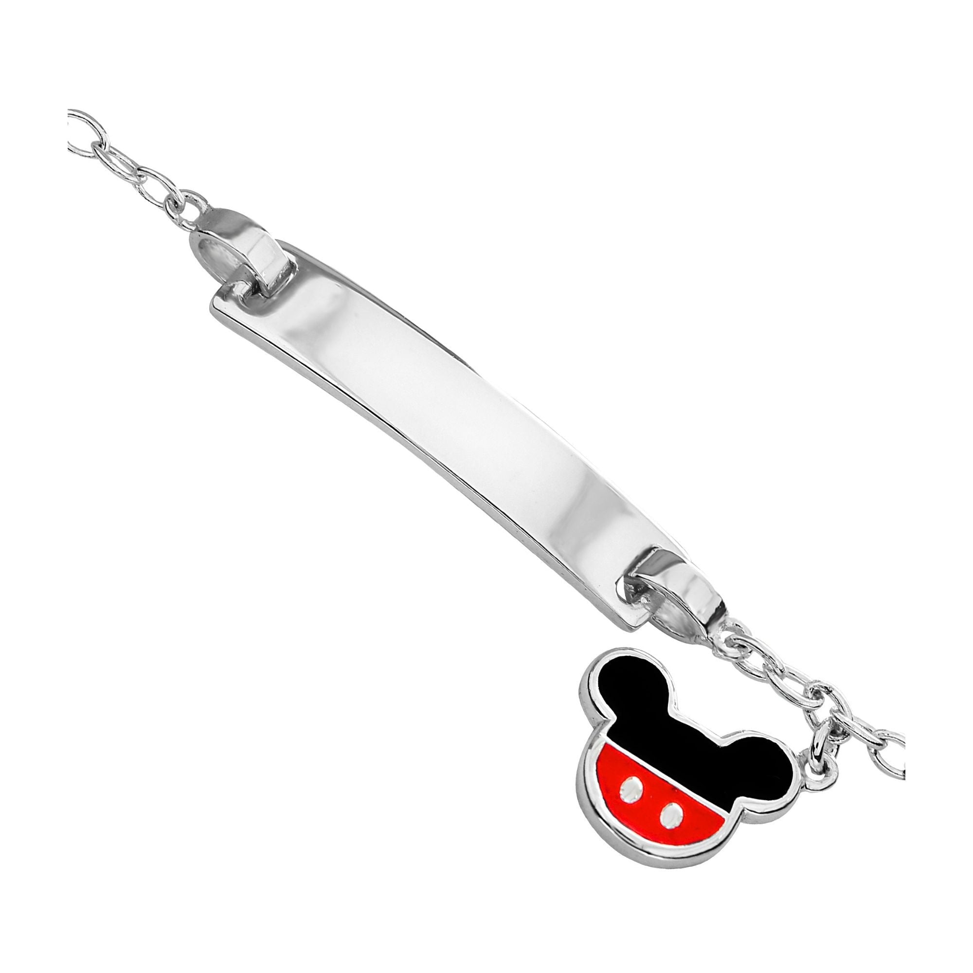 Bracciale Targhetta Mickey Mouse - Disney - VitaMea - BS00049SL-55.CS - Bracciale -