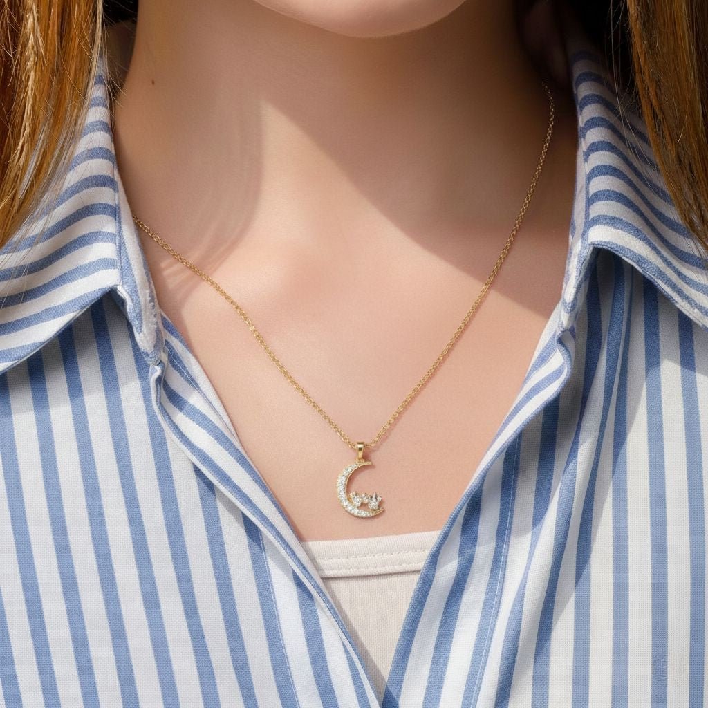 Collana Luna Topolino e Minnie - Disney - VitaMea - CS00031QZWL-P.CS - Collana -