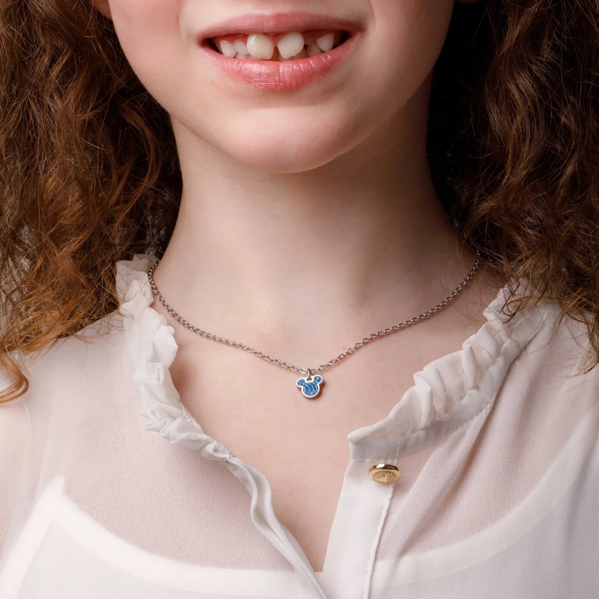 Collana Mickey Blu - Argento - VitaMea