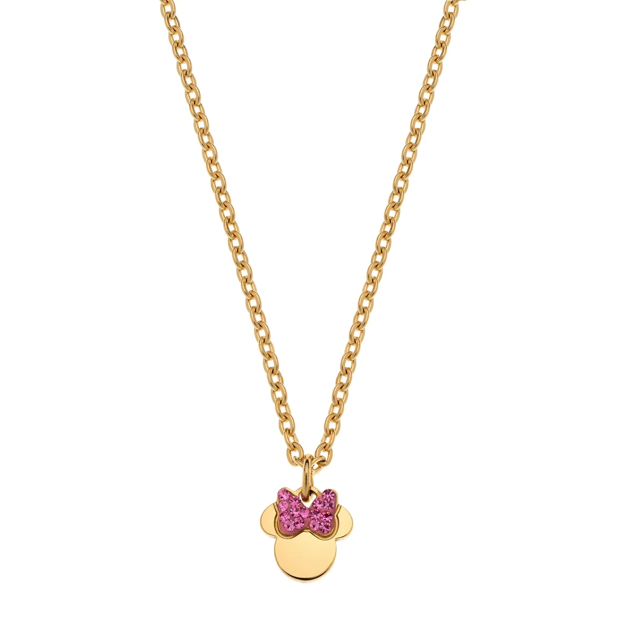 Collana Minnie con Fiocco Rosa - Oro - VitaMea