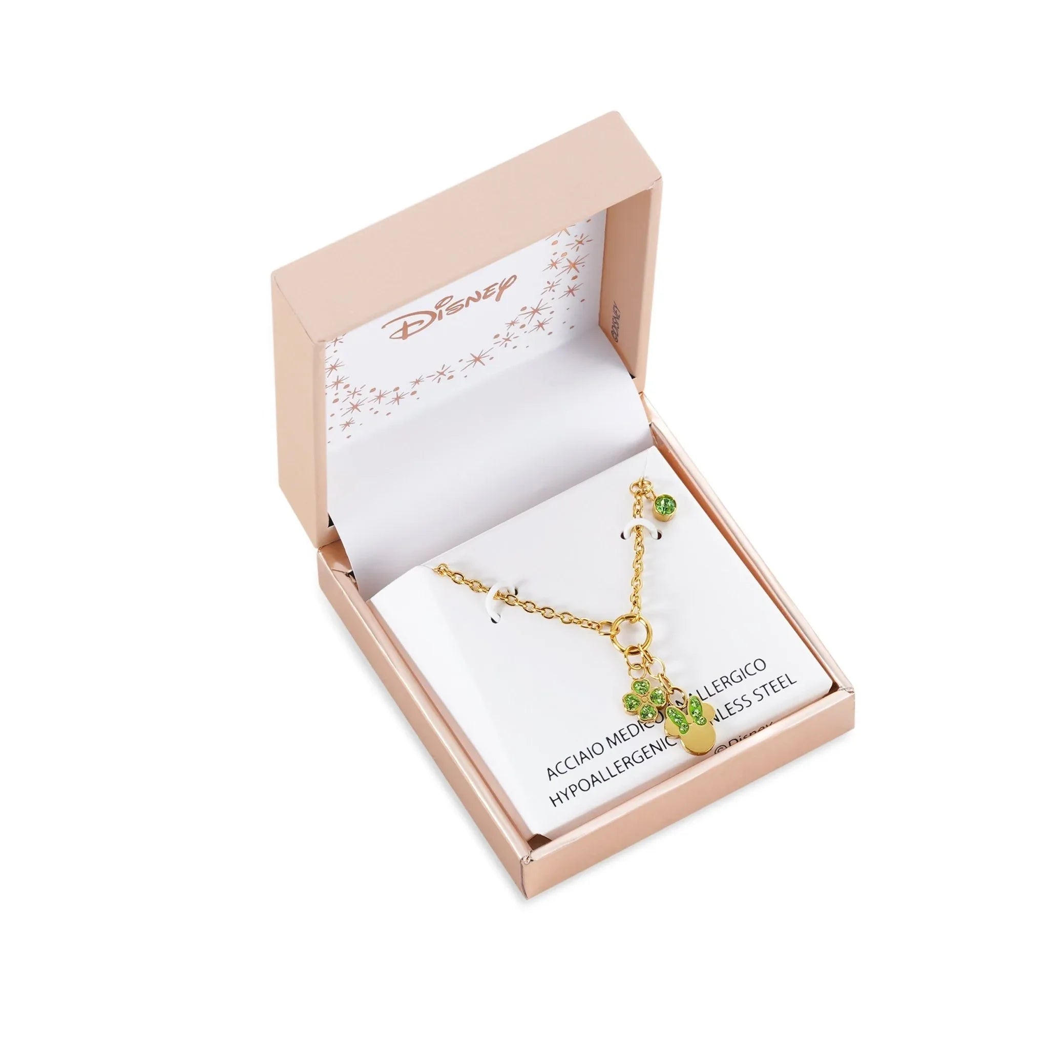 Collana Minnie con Quadrifoglio - Oro, Verde - VitaMea