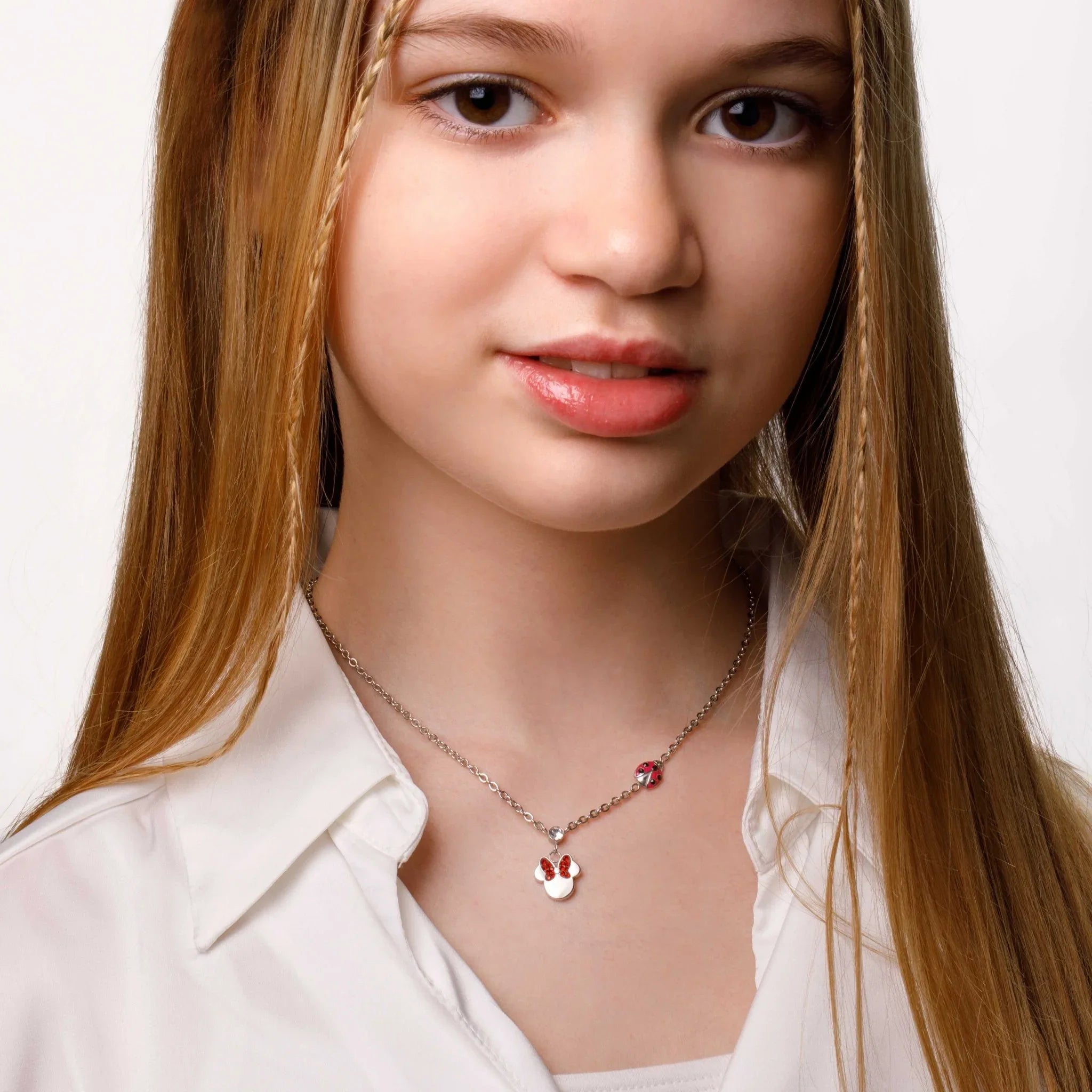 Collana Minnie e Coccinella - Argento - VitaMea