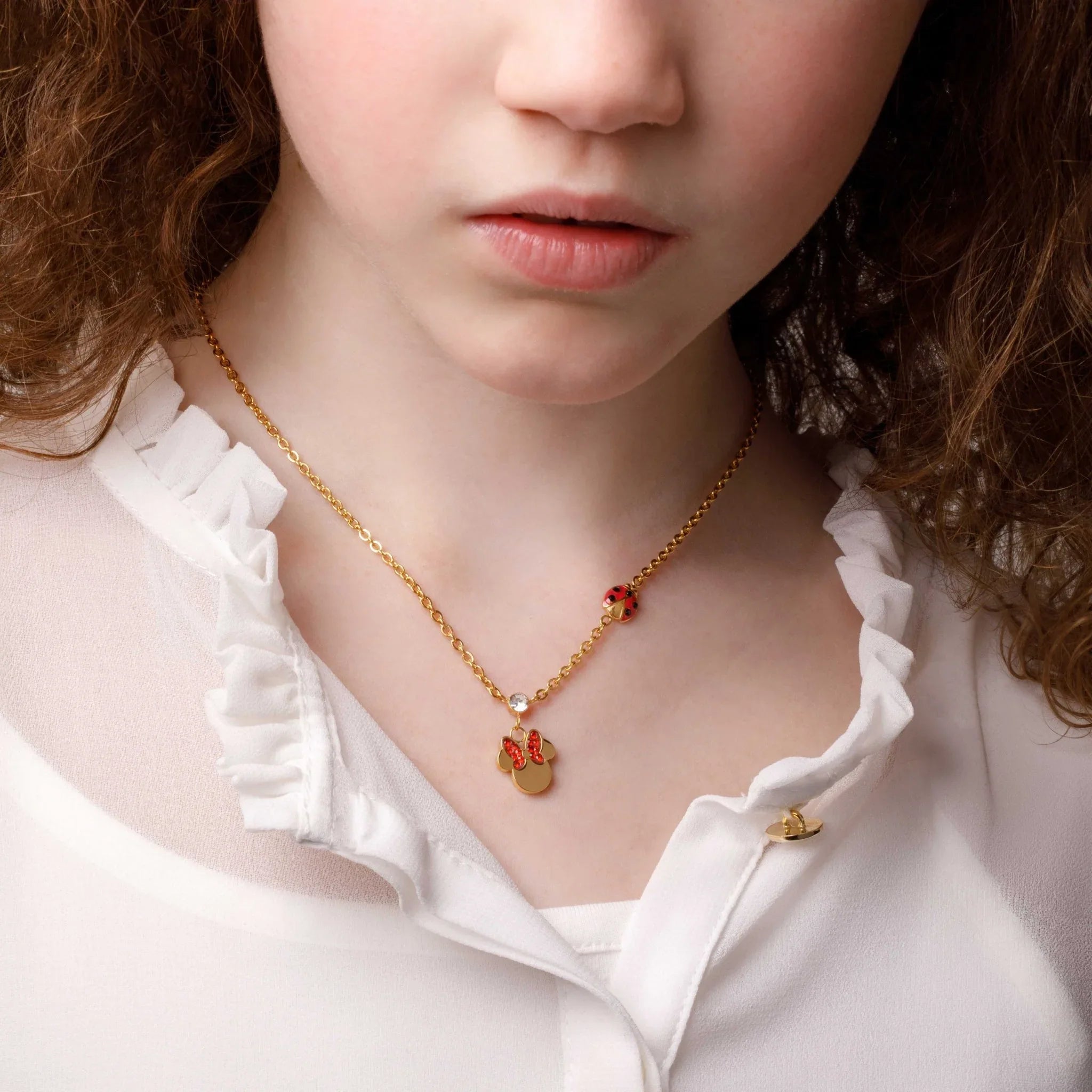 Collana Minnie e Coccinella - Oro - VitaMea