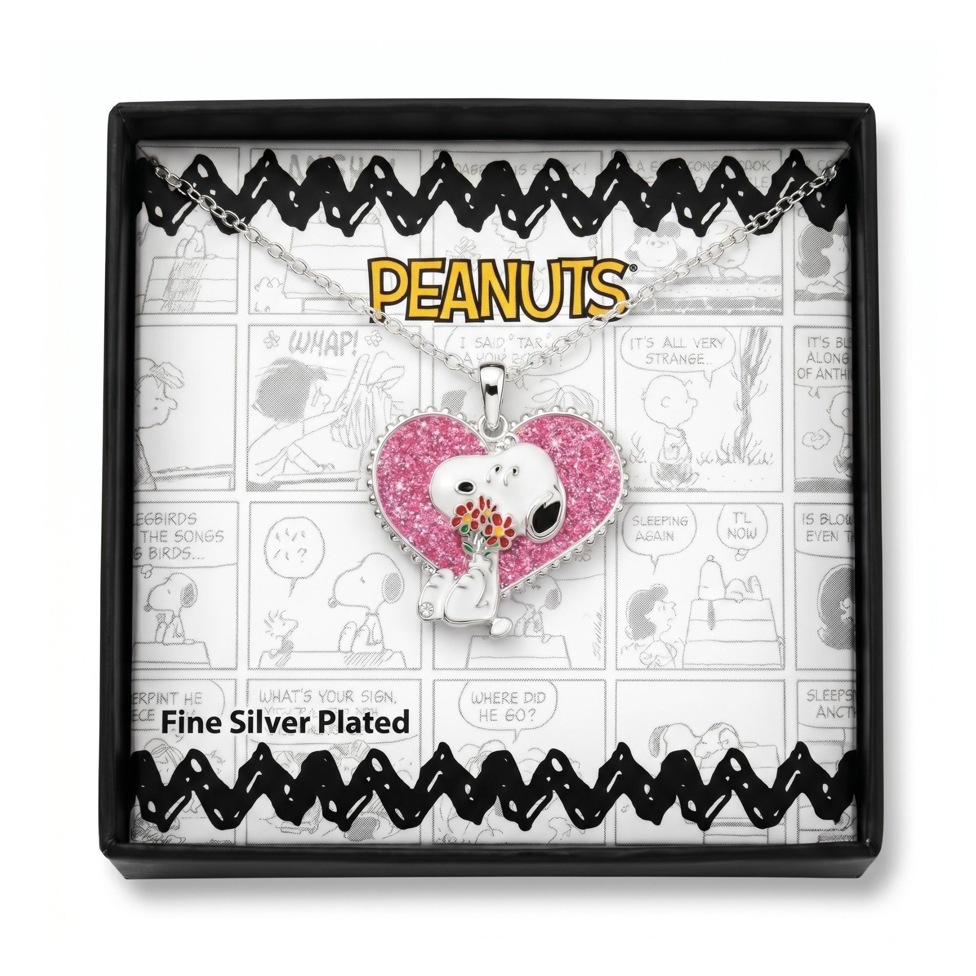 Collana Snoopy Cuore Glitter - Peanuts - VitaMea - CF01662SRWL-Q.CS - Collana -