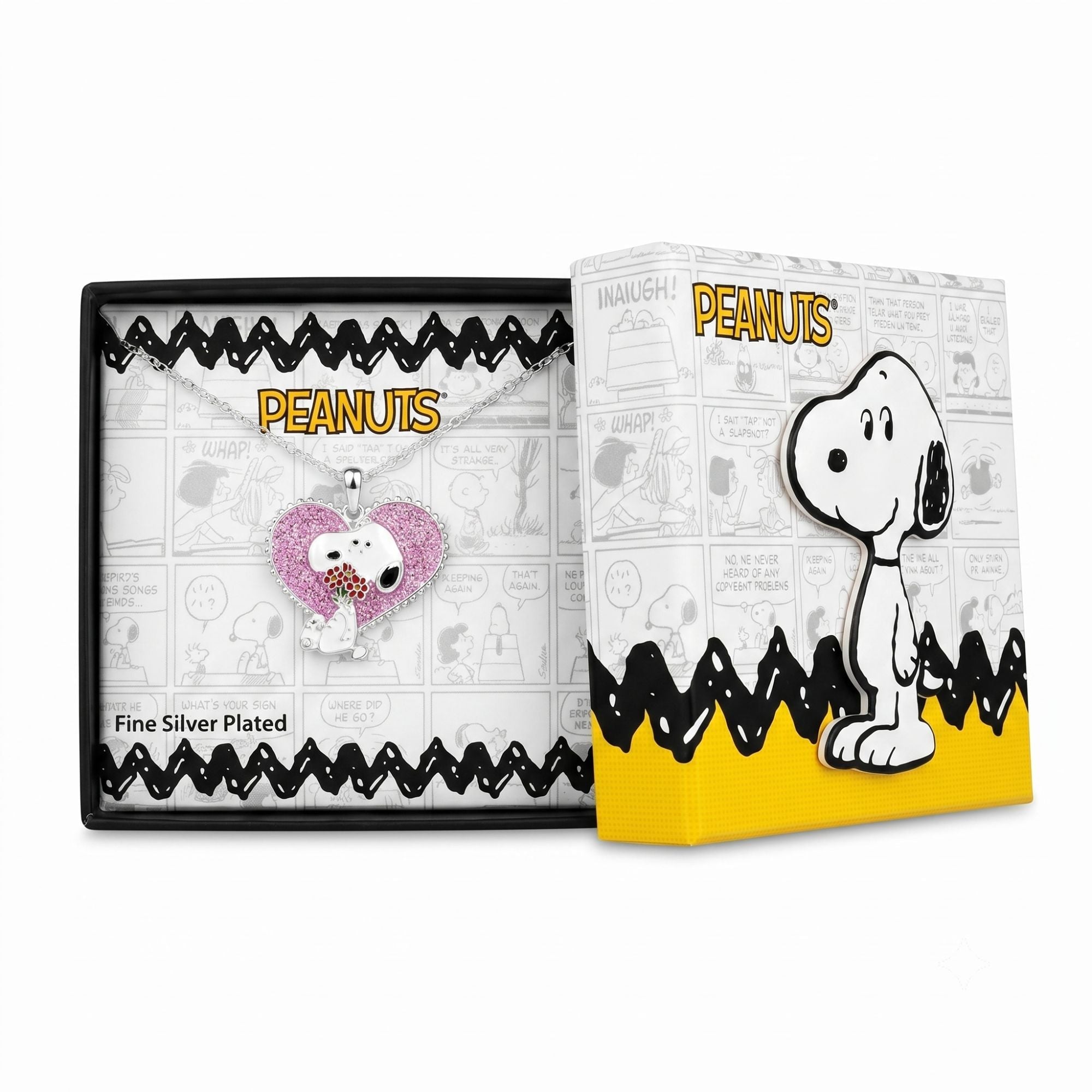 Collana Snoopy Cuore Glitter - Peanuts - VitaMea - CF01662SRWL-Q.CS - Collana -