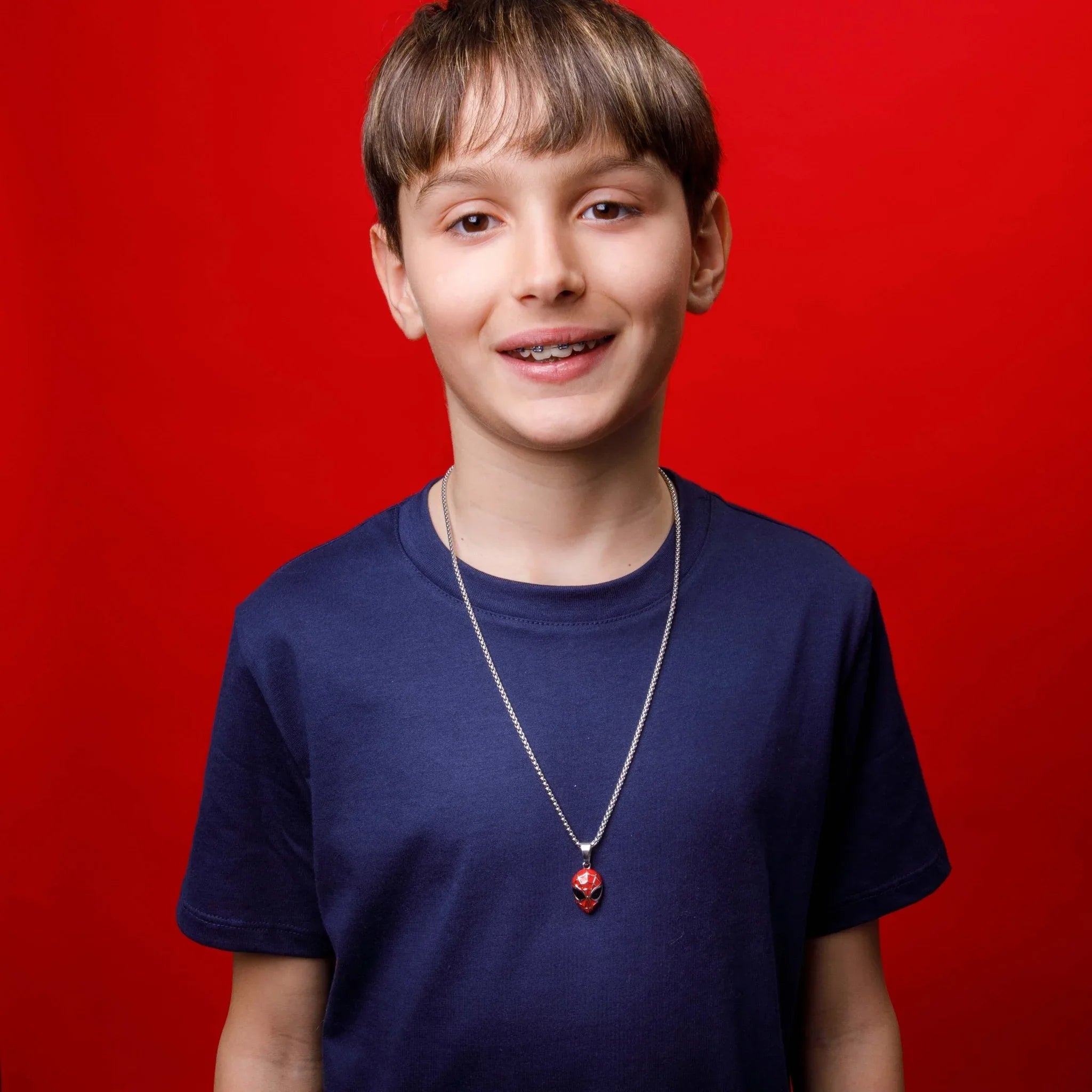 Collana Spider Man - Smalto Rosso e Nero - VitaMea