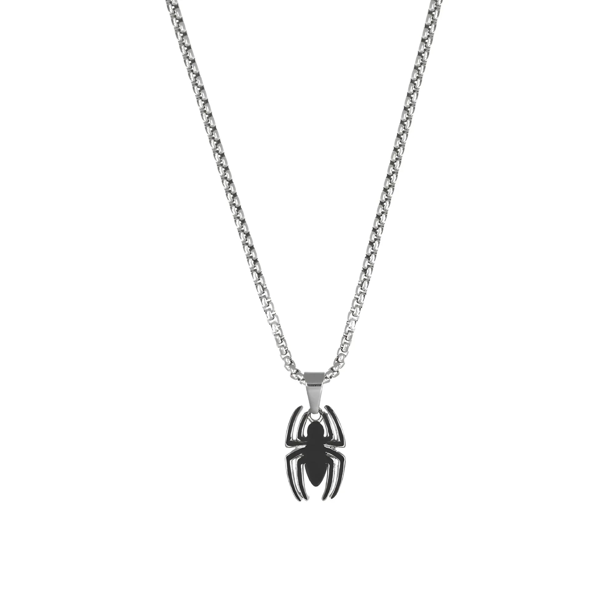 Collana Spider Man - Smalto Nero - VitaMea