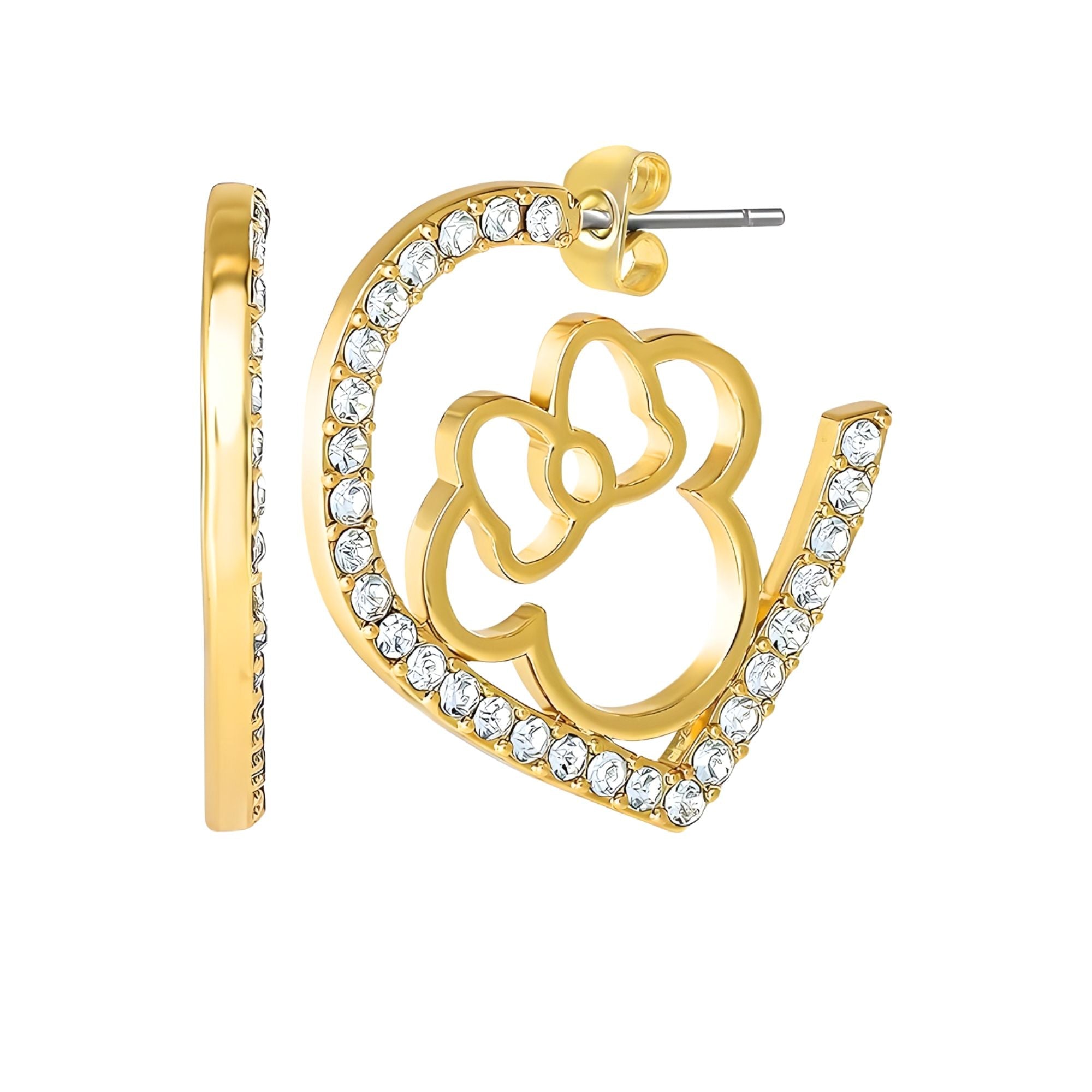 Orecchini a Cerchio Cuore Minnie Mouse - Disney - VitaMea - EF01521YRWL.CS - Orecchini -