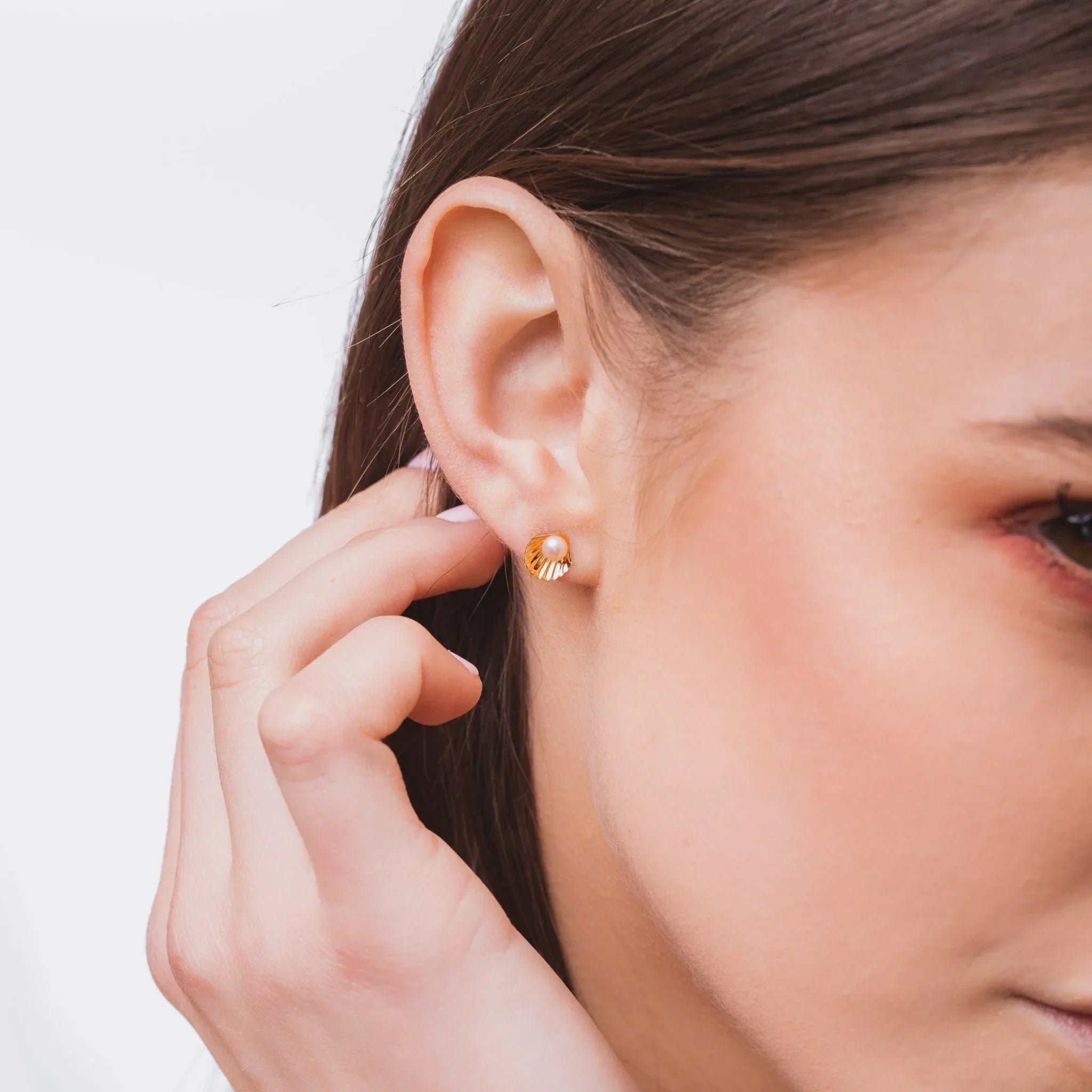 Orecchini Conchiglia con Perla - VitaMea