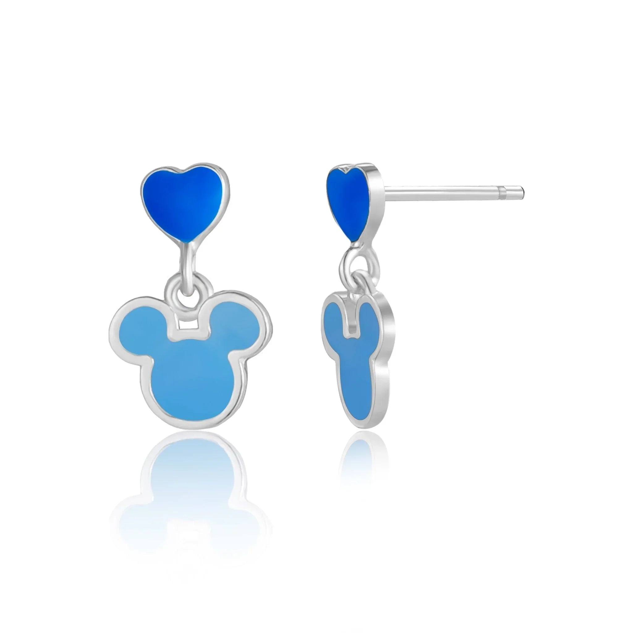 Orecchini Mickey - Baby - Smalto Celeste - VitaMea