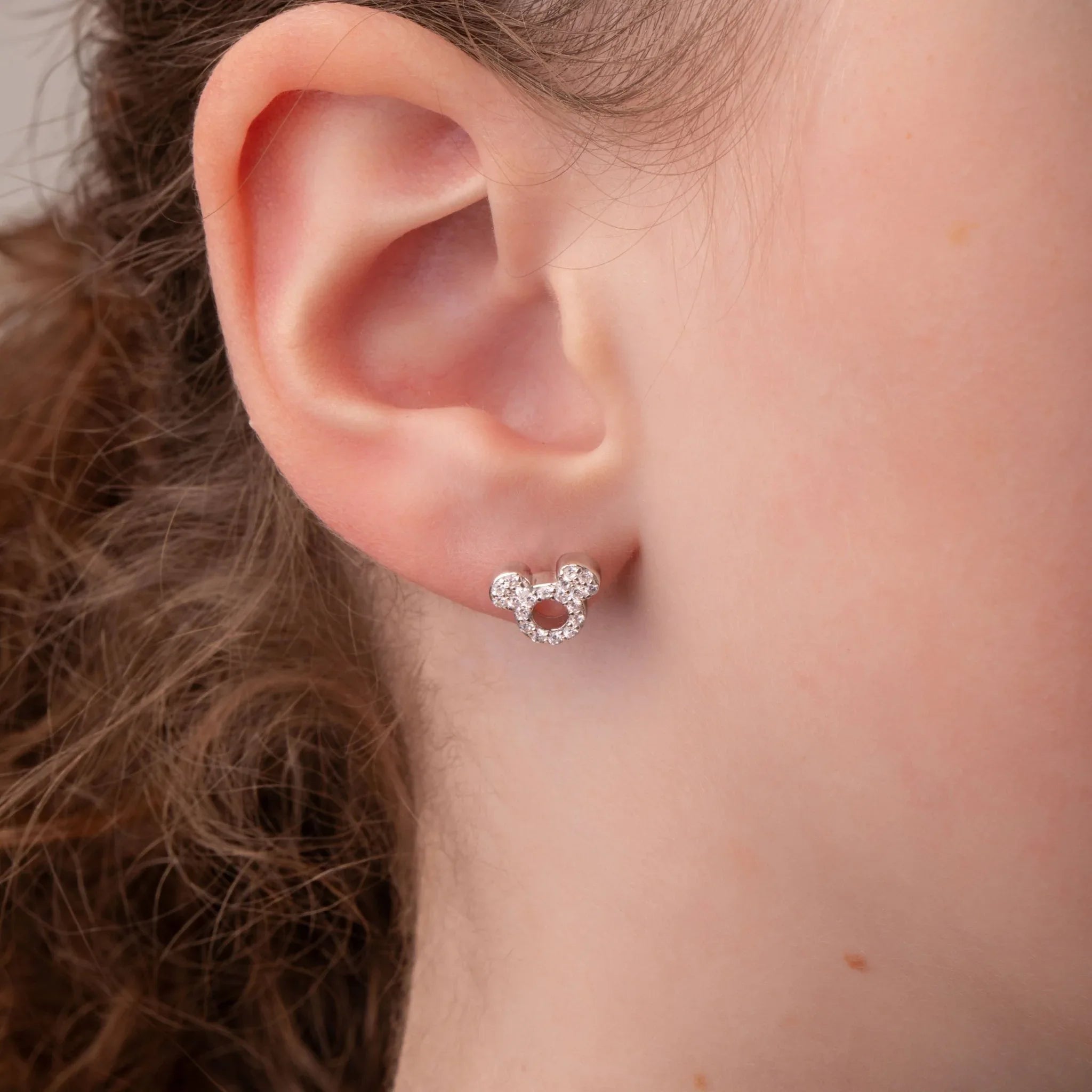 Orecchini Mickey - Cristalli Bianchi - VitaMea