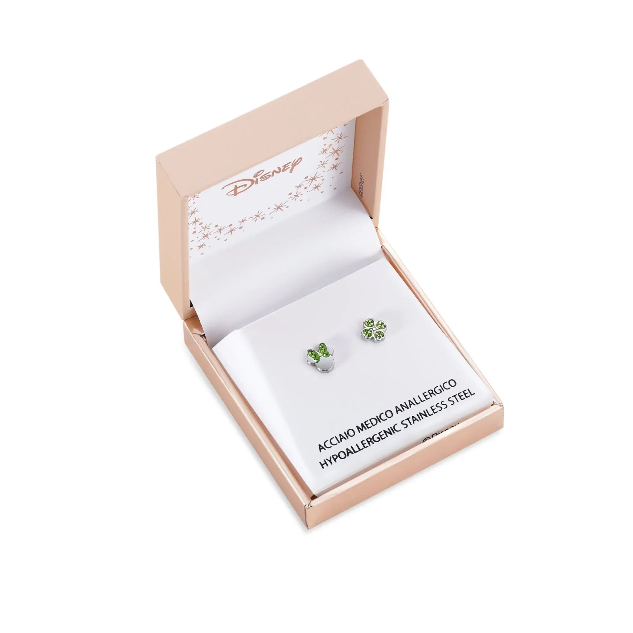 Orecchini Minnie con Quadrifoglio - Verde, Argento - VitaMea