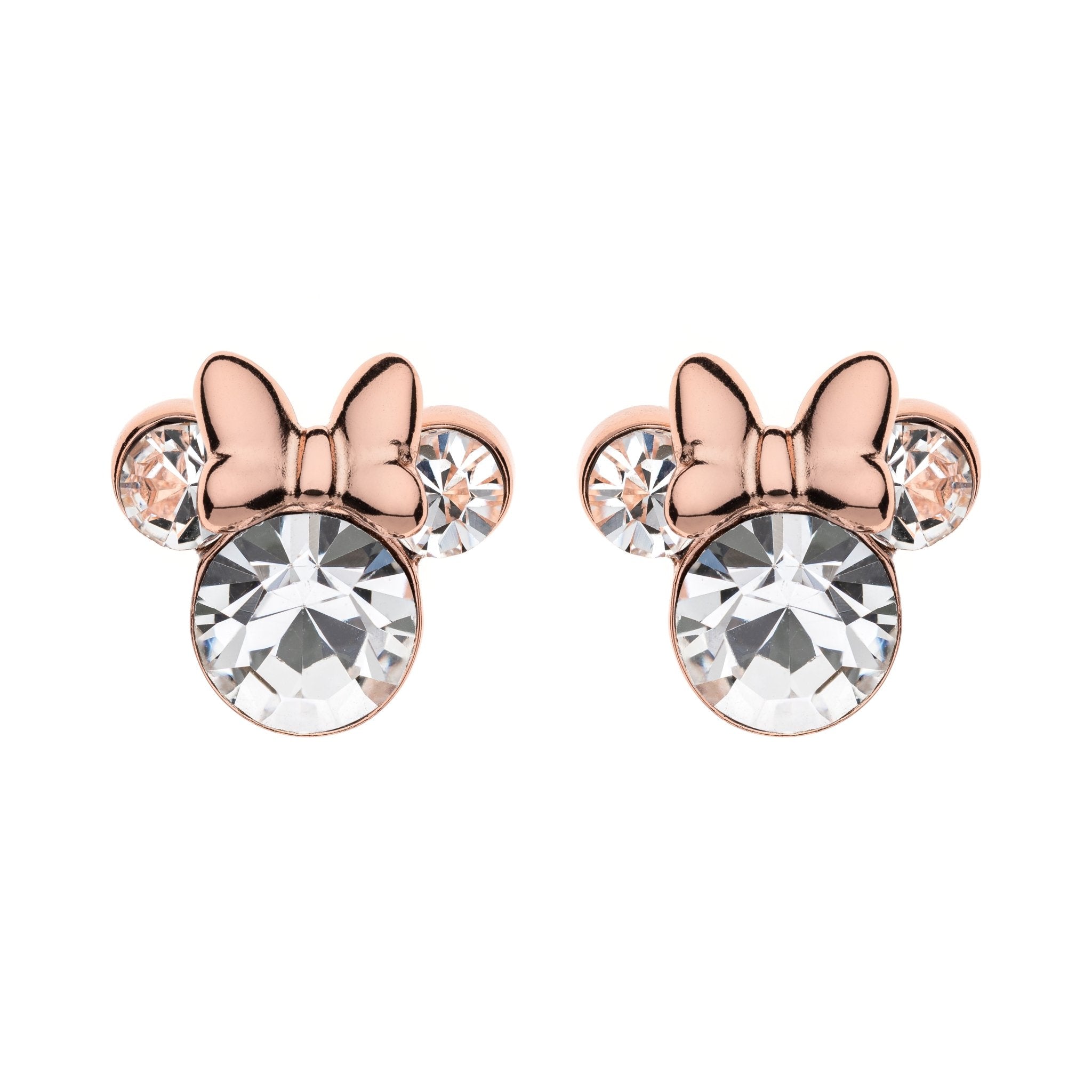 Orecchini Minnie Mouse con Cristalli Rose Gold - Disney - VitaMea - EF00469PAPRL.CS - Orecchini -