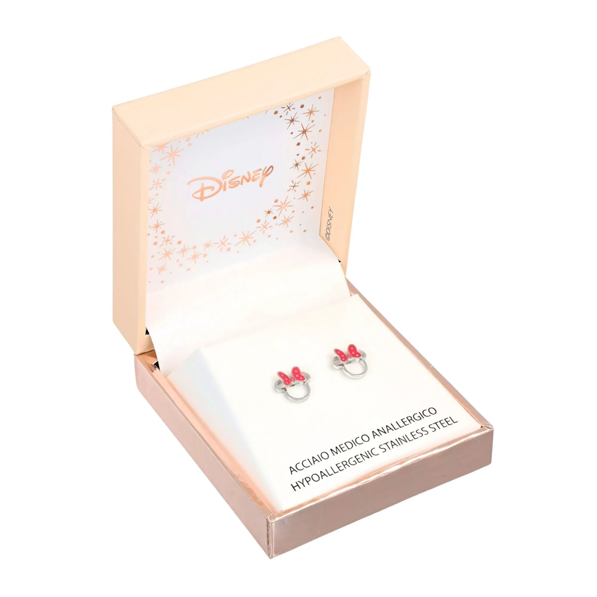 Orecchini Minnie Mouse - Smalto Rosso - VitaMea