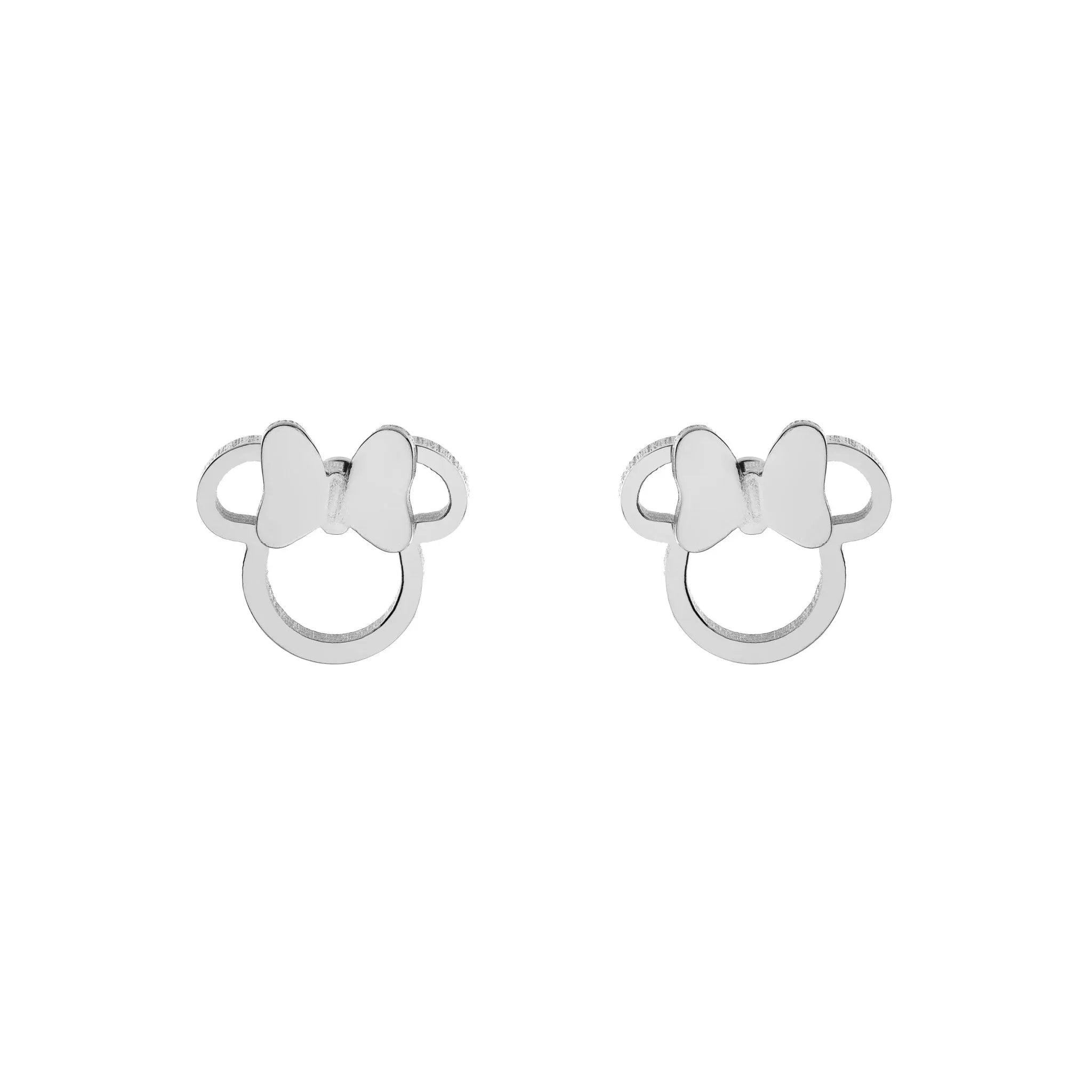 Orecchini Minnie - Argento Bow Silhouette - design cavo - VitaMea