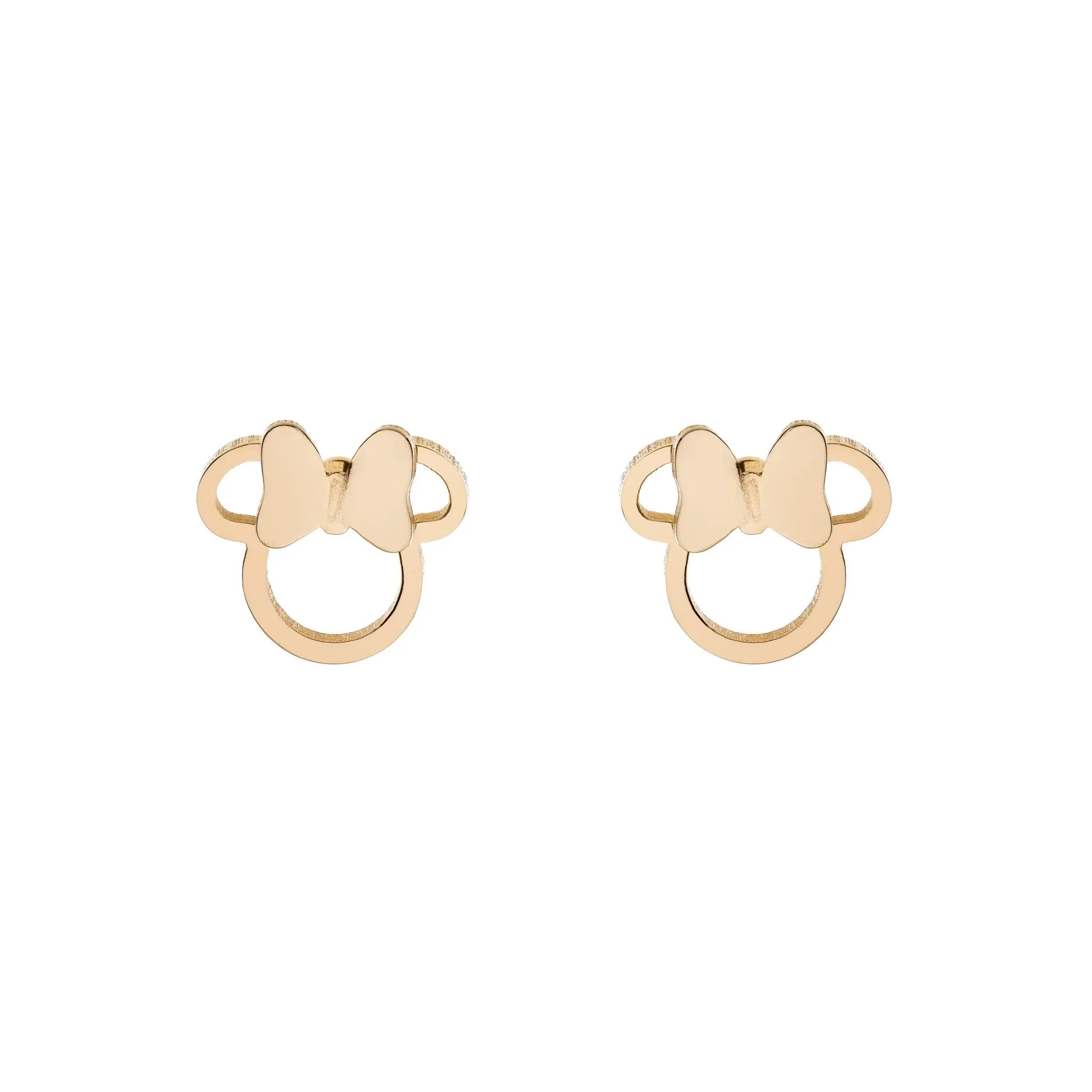 Orecchini Minnie - Oro bow silhouette - design cavo - VitaMea