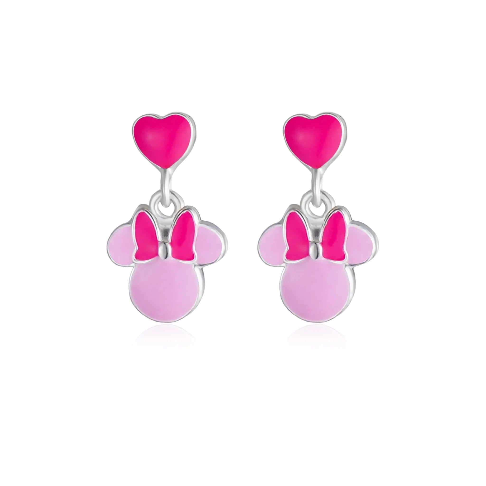 Orecchini Minnie Rosa - Baby - Cuore Fucsia - VitaMea