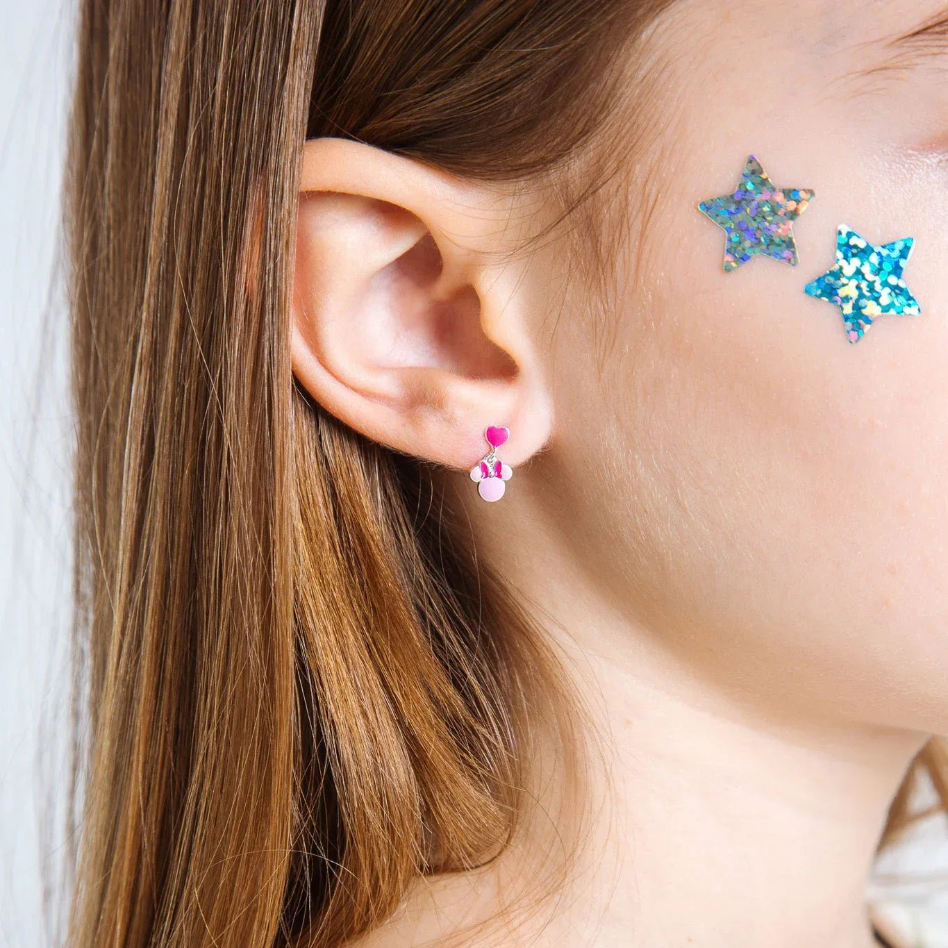 Orecchini Minnie Rosa - Baby - Cuore Fucsia - VitaMea