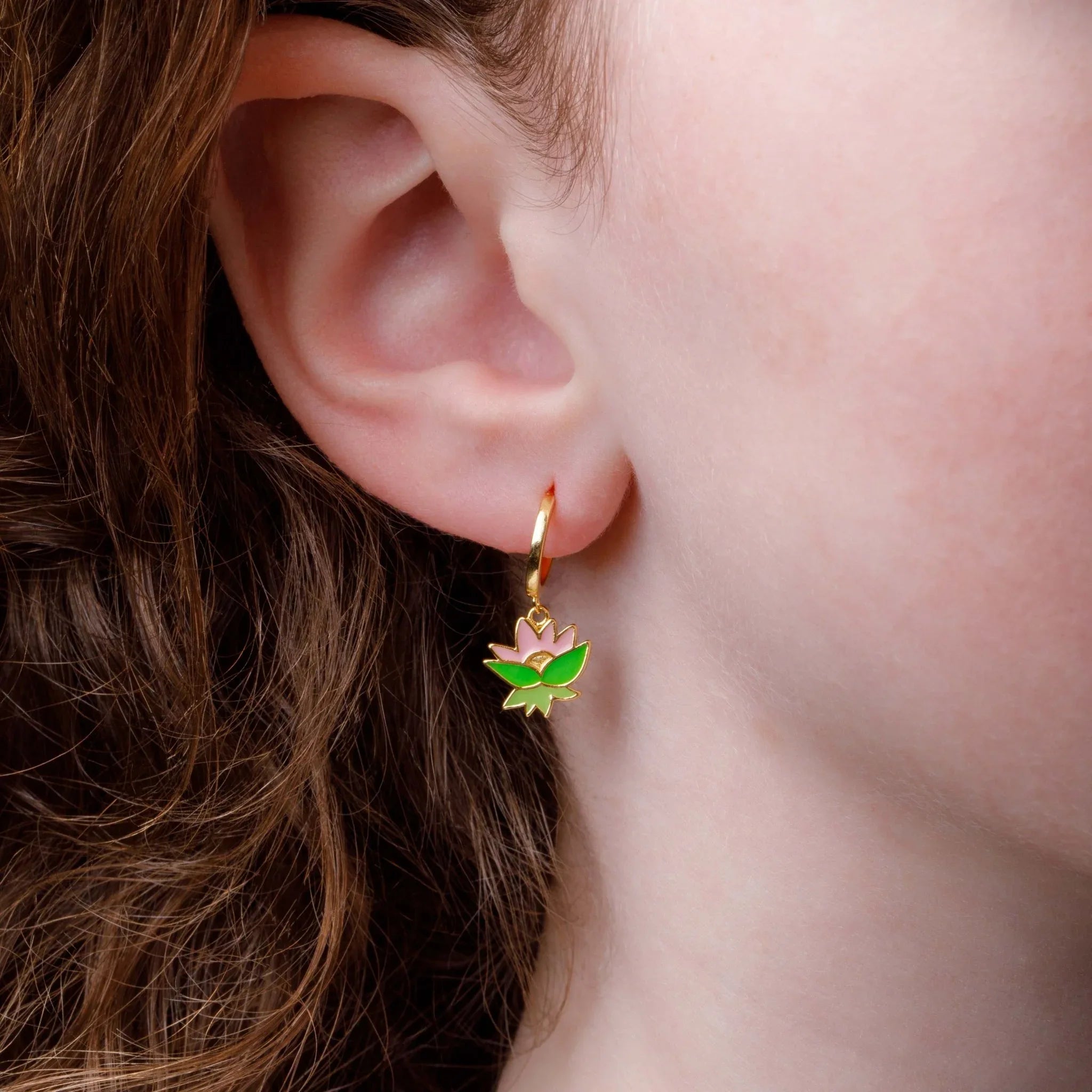 Orecchini Ranocchio & Fiore di Loto - VitaMea