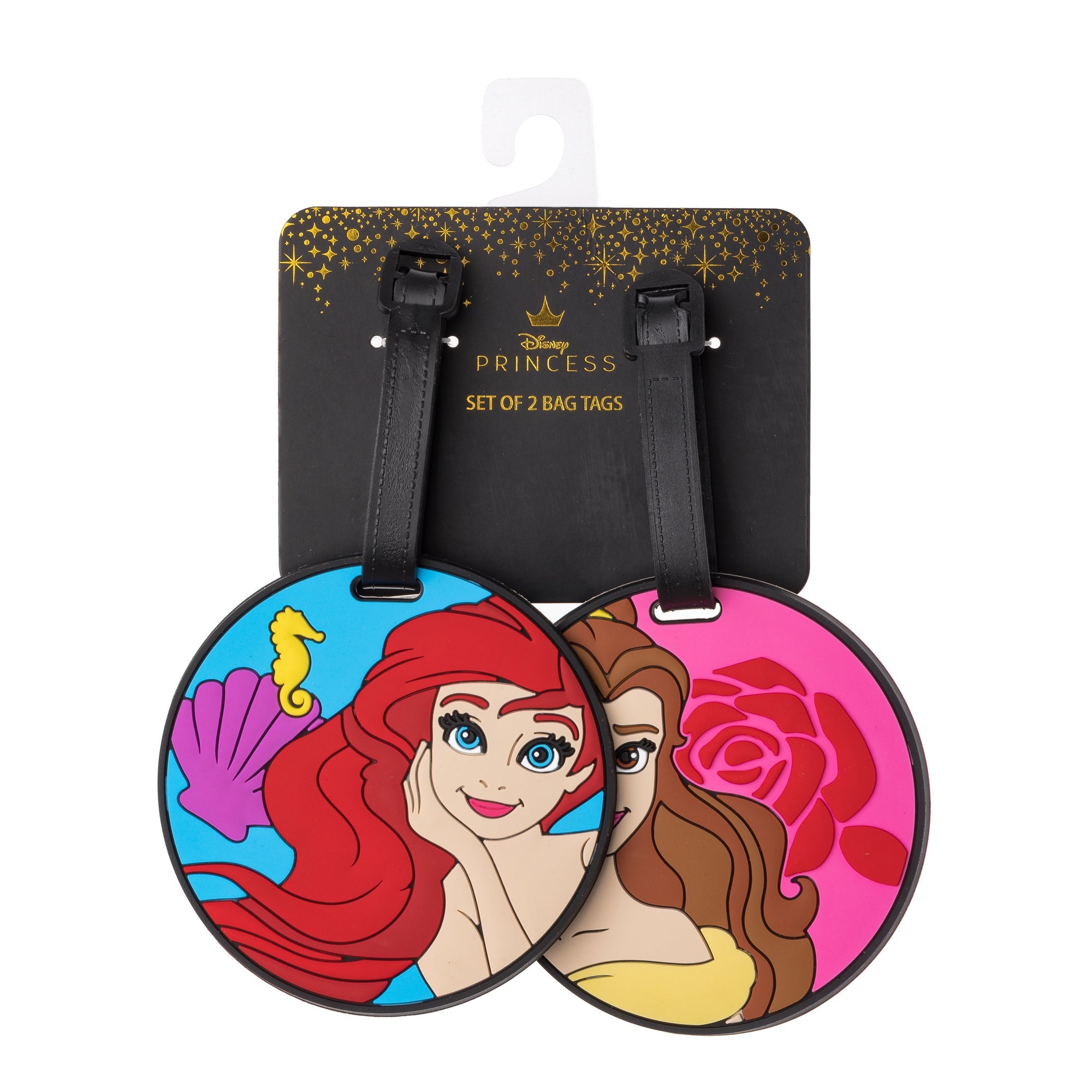 Set Etichette da Bagaglio Disney Princess – Ariel & Belle - VitaMea - VT700348L.CS - Accessori -