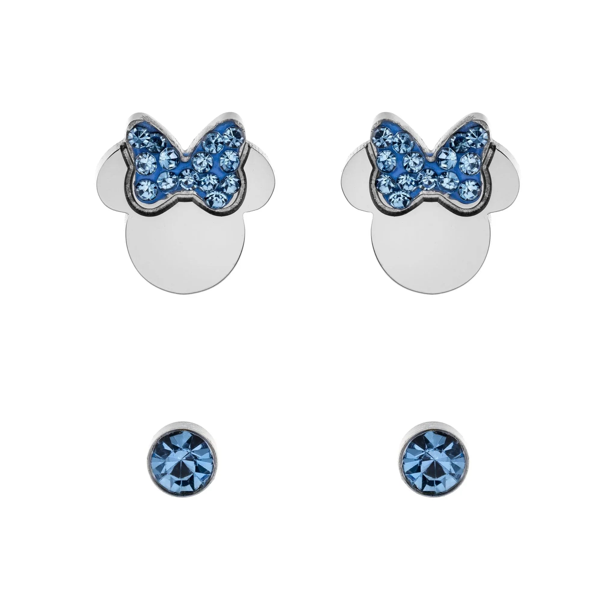 Set Orecchini Minnie Blue Silver - VitaMea