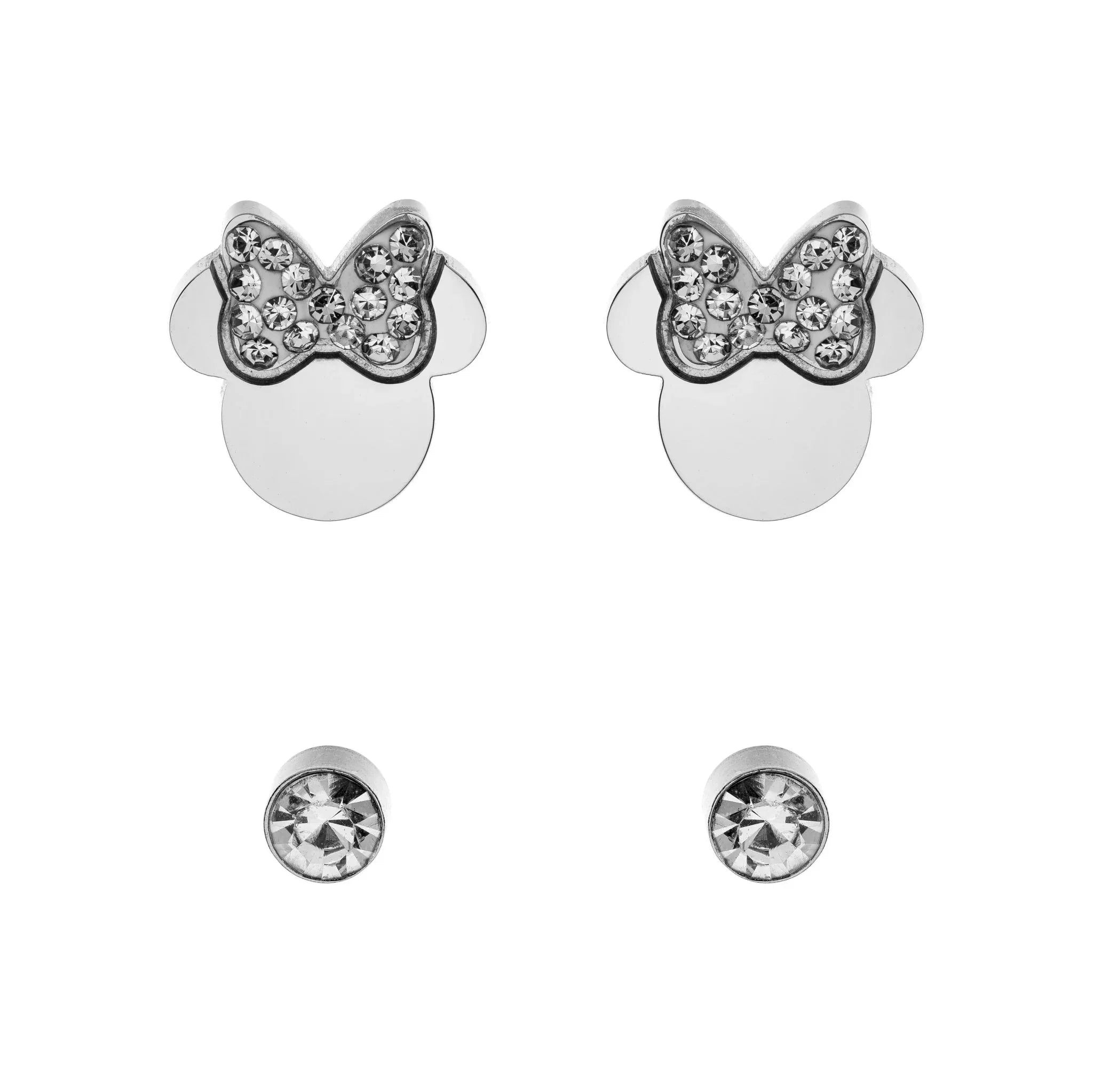 Set Orecchini Minnie White Silver - VitaMea