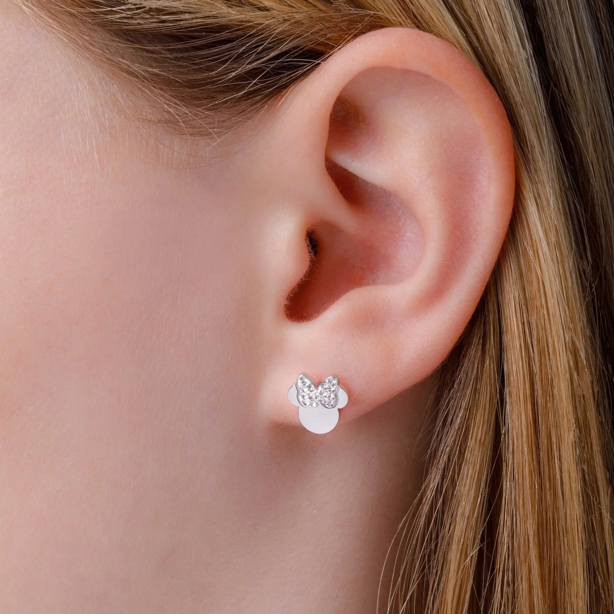 Set Orecchini Minnie White Silver - VitaMea