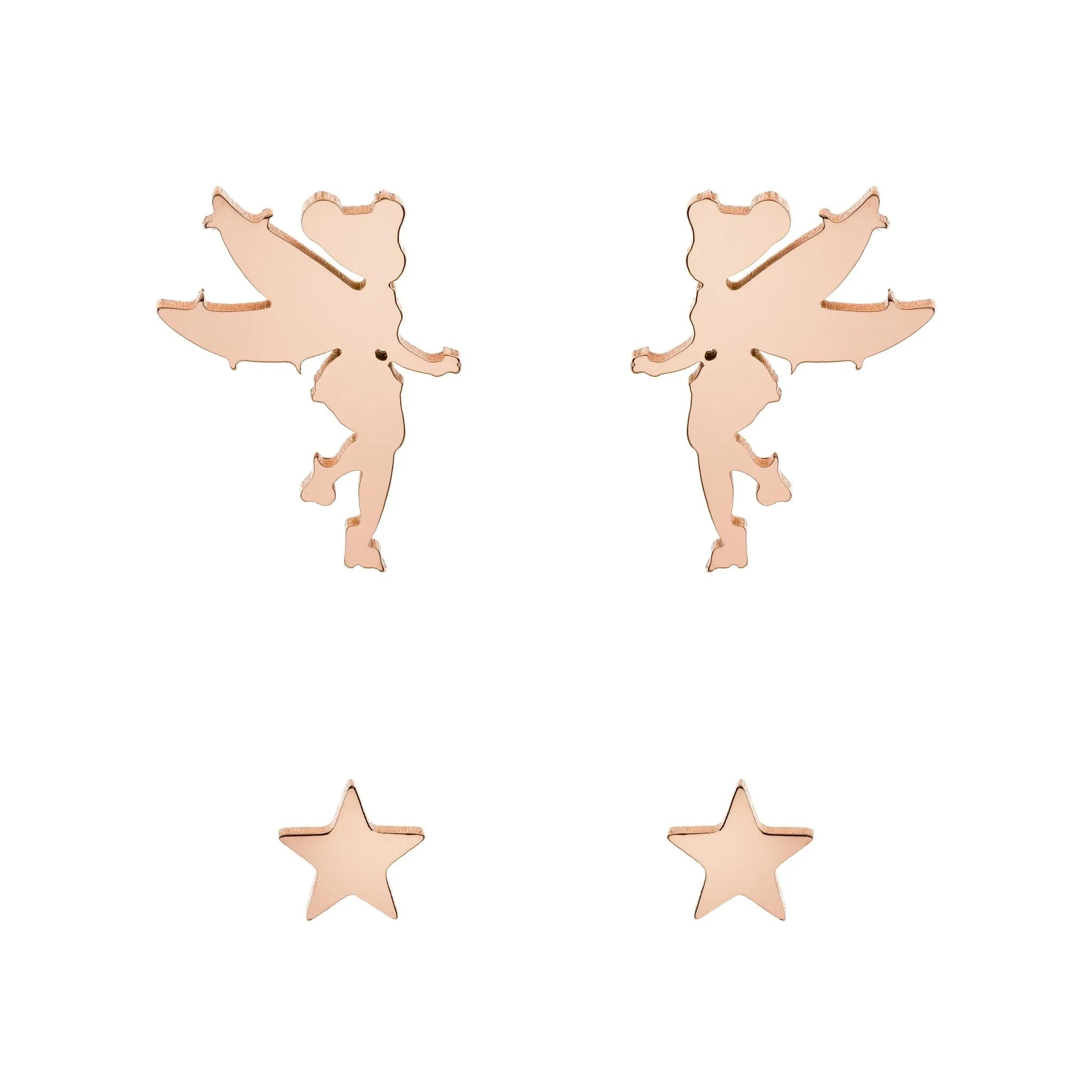 Set Orecchini Trilli e Stelle - Oro Rosato - VitaMea