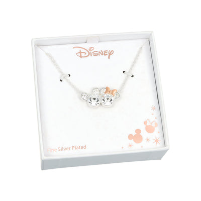 Collana Topolino e Minnie con Cristalli - Disney
