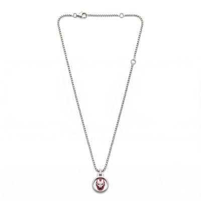 Collana Iron Man Maschera con Smalto - Marvel