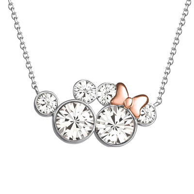 Collana Topolino e Minnie con Cristalli - Disney