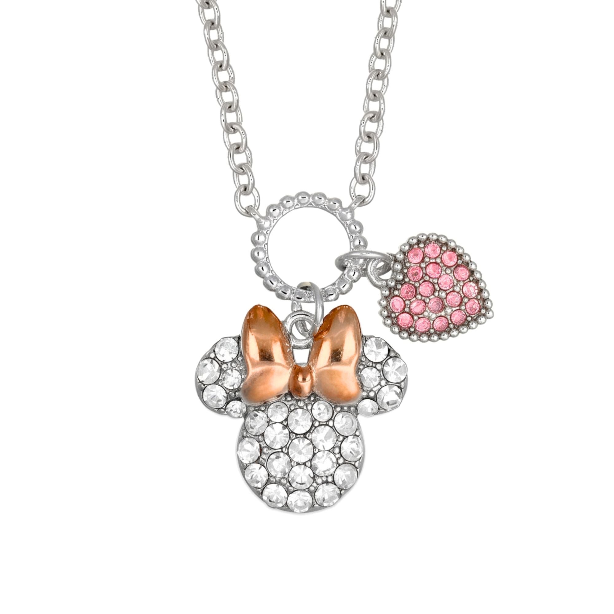 Collana Minnie Mouse Pavé con Charm Cuore - Disney
