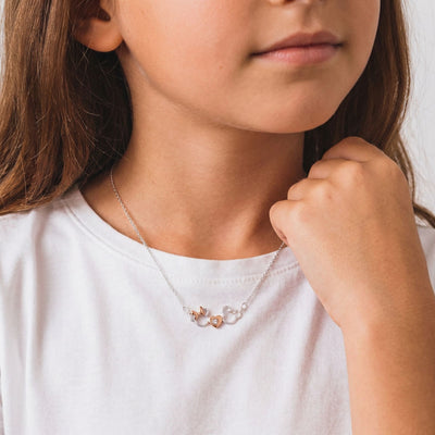 Collana Topolino e Minnie con Cuore - Disney