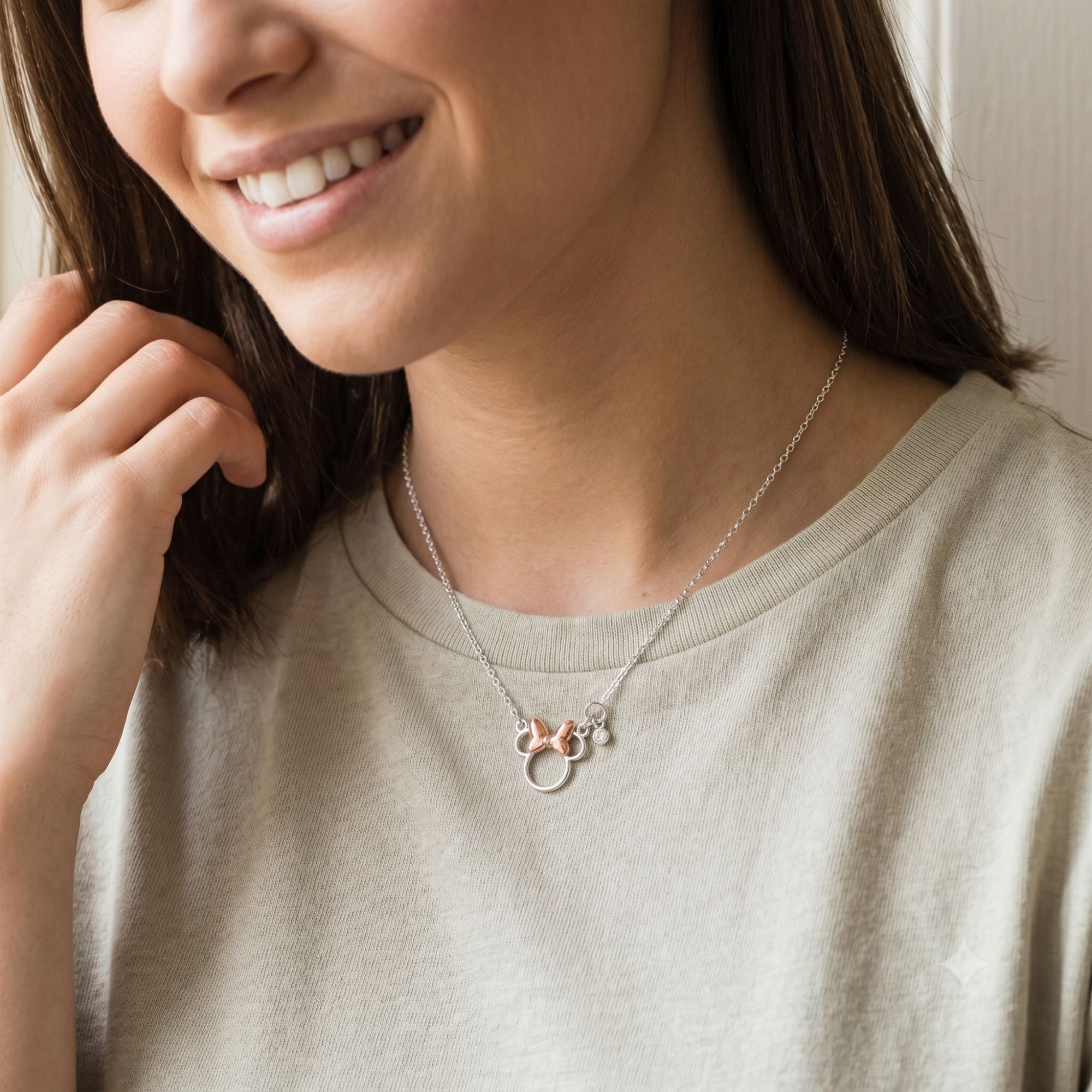 Collana Minnie Mouse Silhouette e Fiocco - Disney
