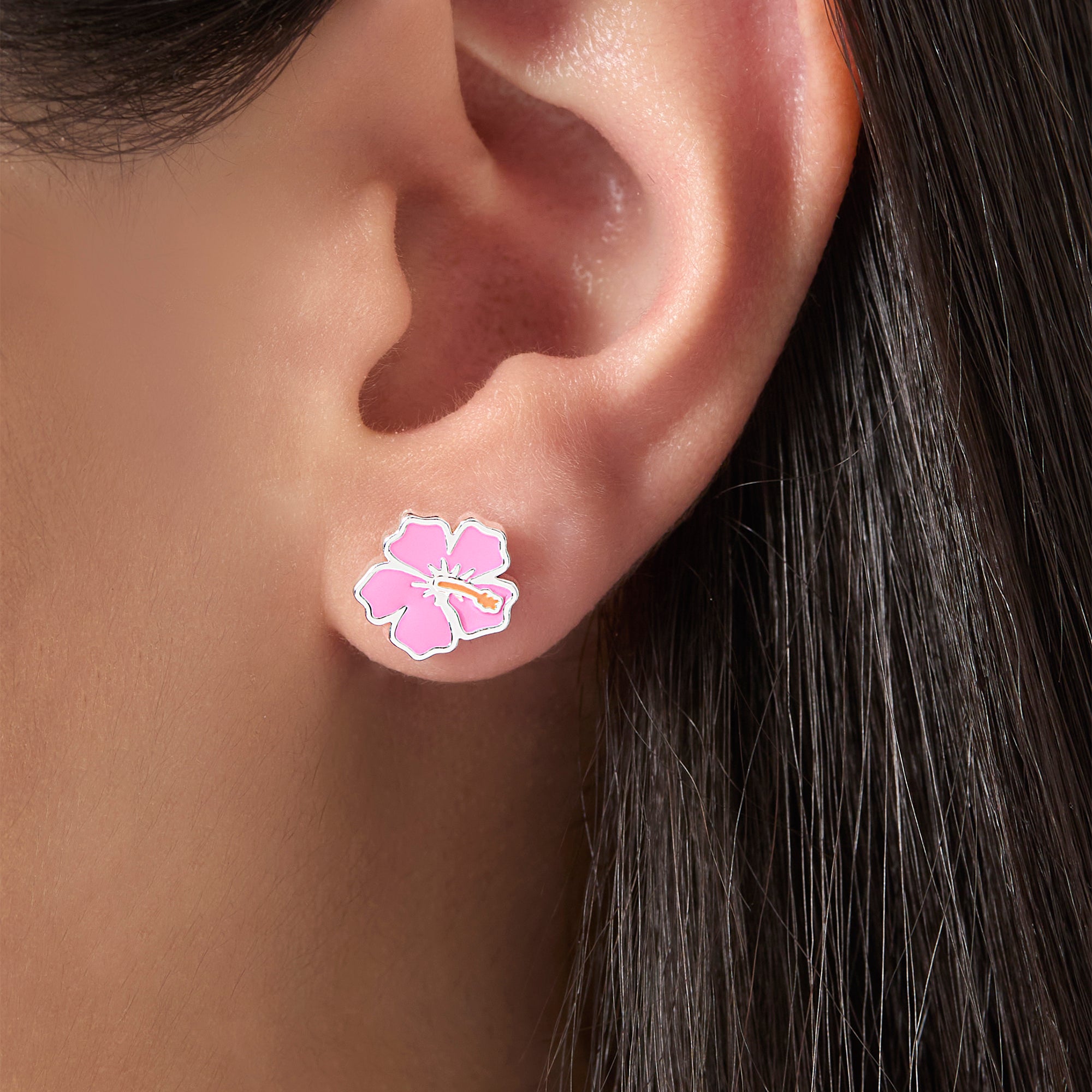 Orecchini Stitch & Angel Hibiscus - Disney