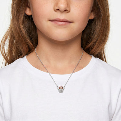Set Collana e Orecchini Minnie Mouse Pavé Rose Gold - Disney