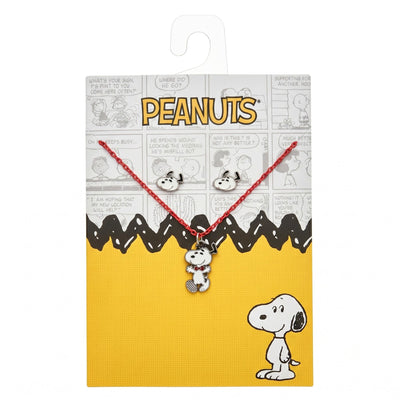 Set Collana e Orecchini Snoopy in Brass - Peanuts