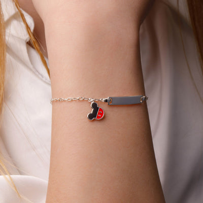 Bracciale Targhetta Mickey Mouse - Disney - VitaMea - BS00049SL-55.CS - Bracciale - 