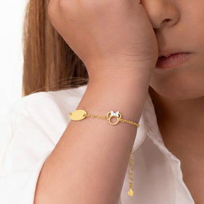 Bracciale Targhetta Minnie - Disney - VitaMea - BS00032QL-55.CS - Bracciale - 