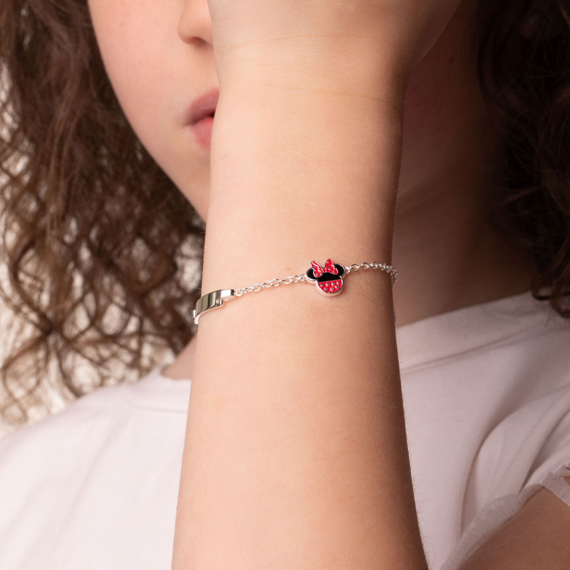 Bracciale Targhetta Minnie Mouse - Disney - VitaMea - BS00050SL-55.CS - Bracciale - 