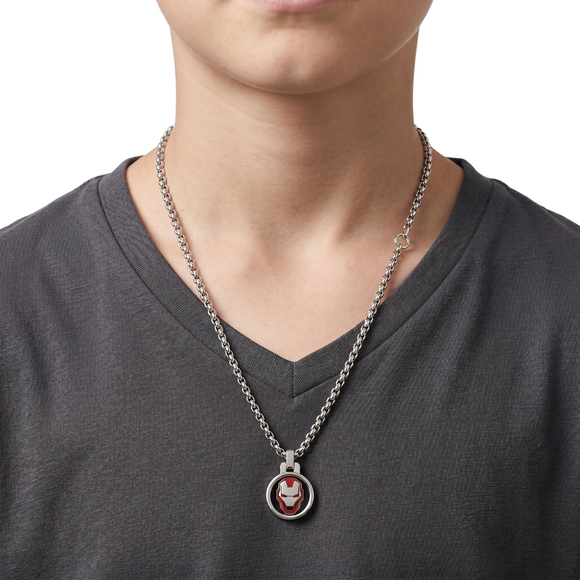 Collana Iron Man Maschera con Smalto - Marvel - VitaMea - C601053L-M.CS - Collana -